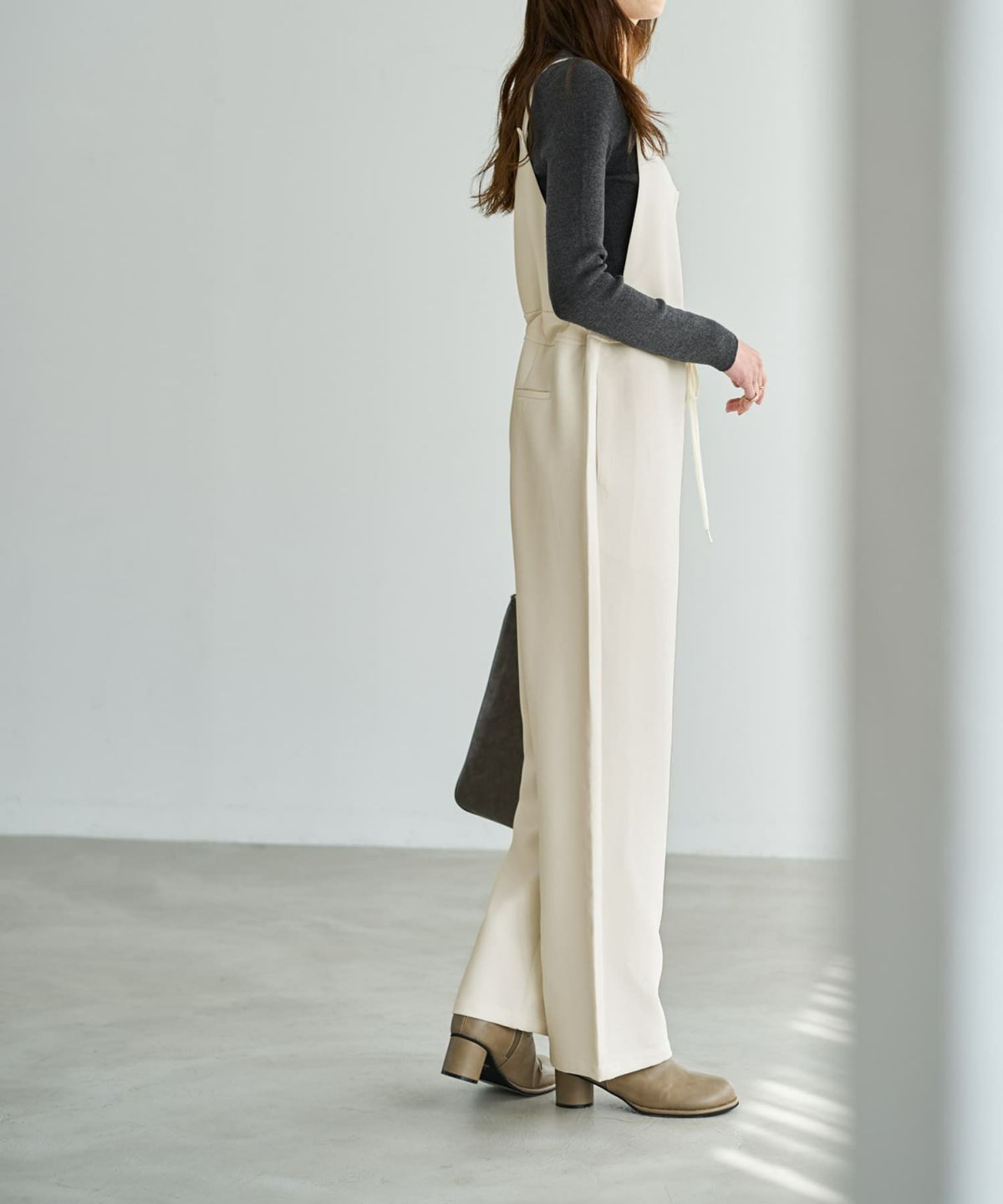 着用イメージ 167cm エクリュ