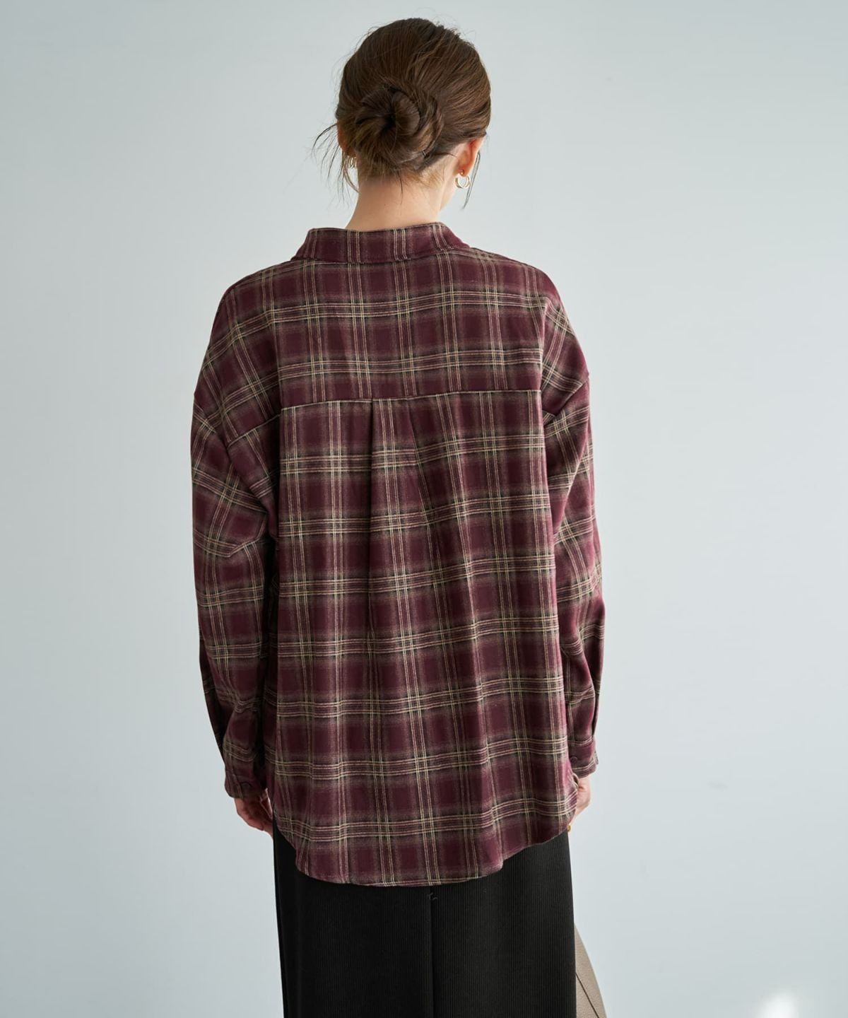 着用イメージ 167cm ワイン