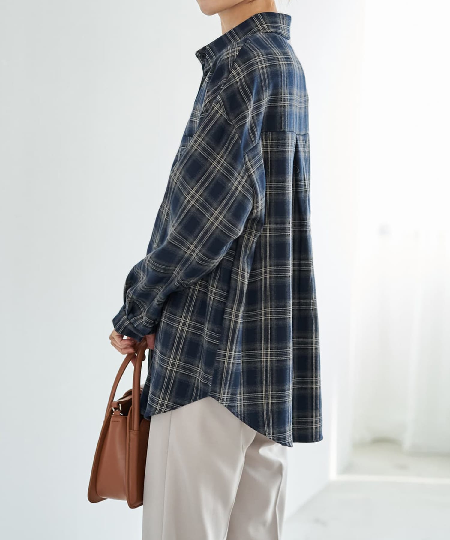 着用イメージ 167cm ワイン