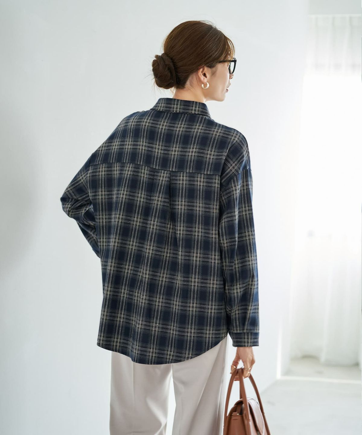 着用イメージ 167cm ダークブルー