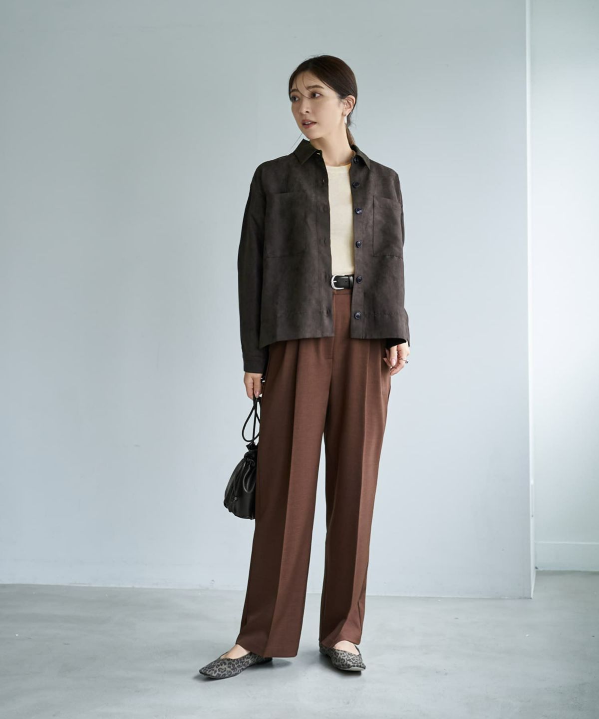 着用イメージ 167cm オフホワイト