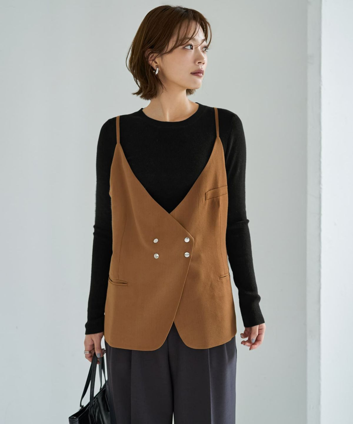 着用イメージ 167cm ブラック