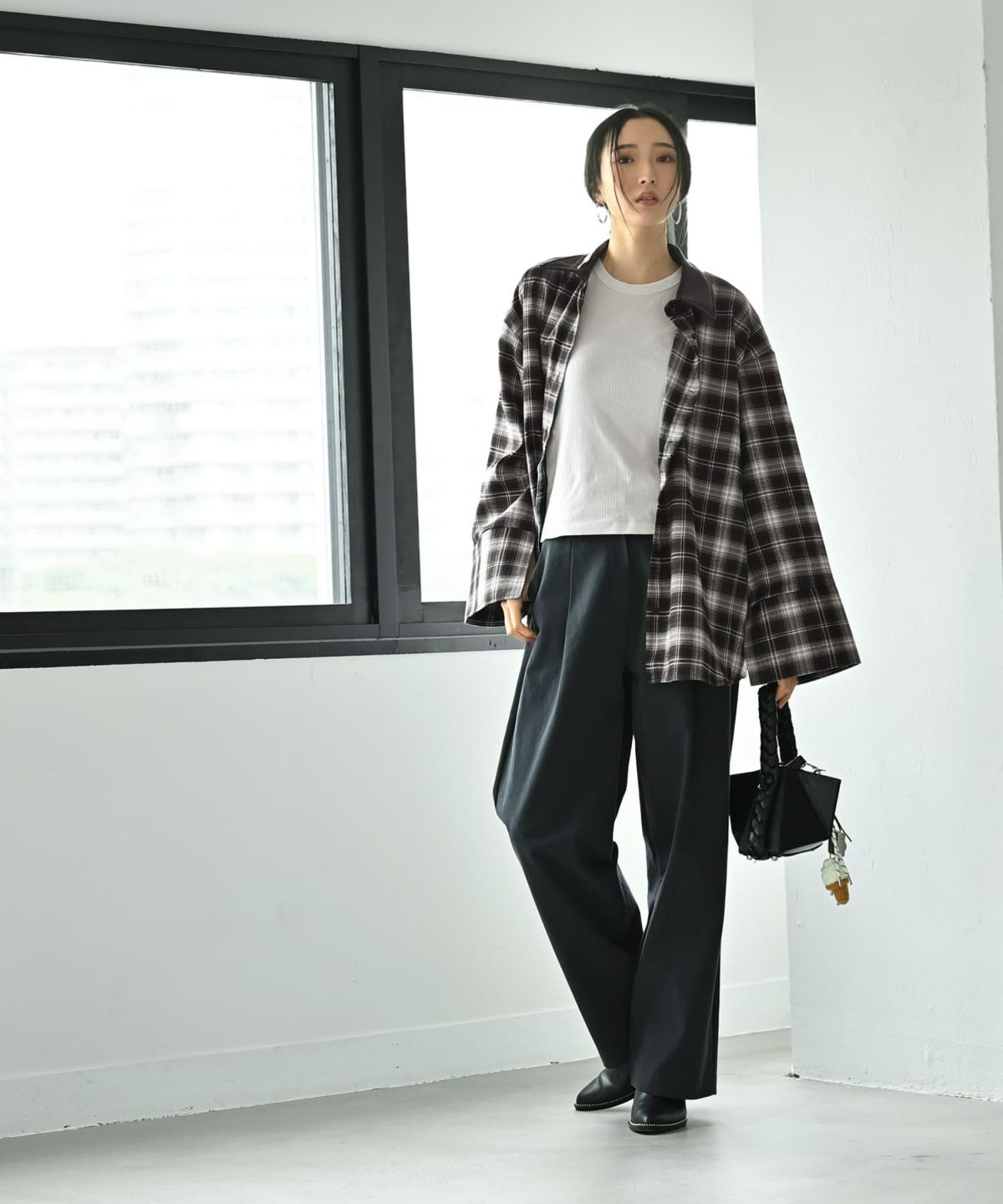 着用イメージ 170cm ブラック