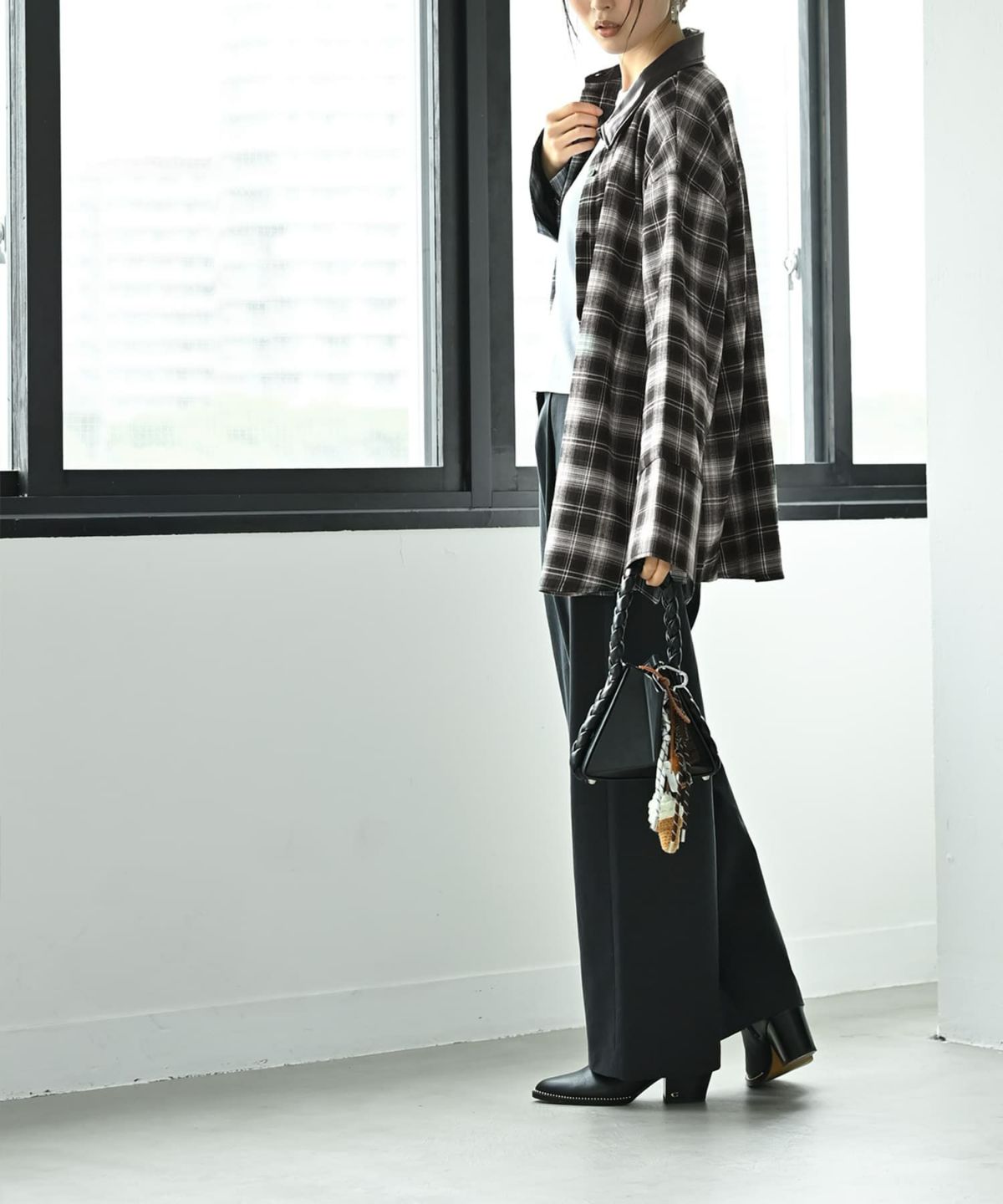 着用イメージ 170cm ブラック