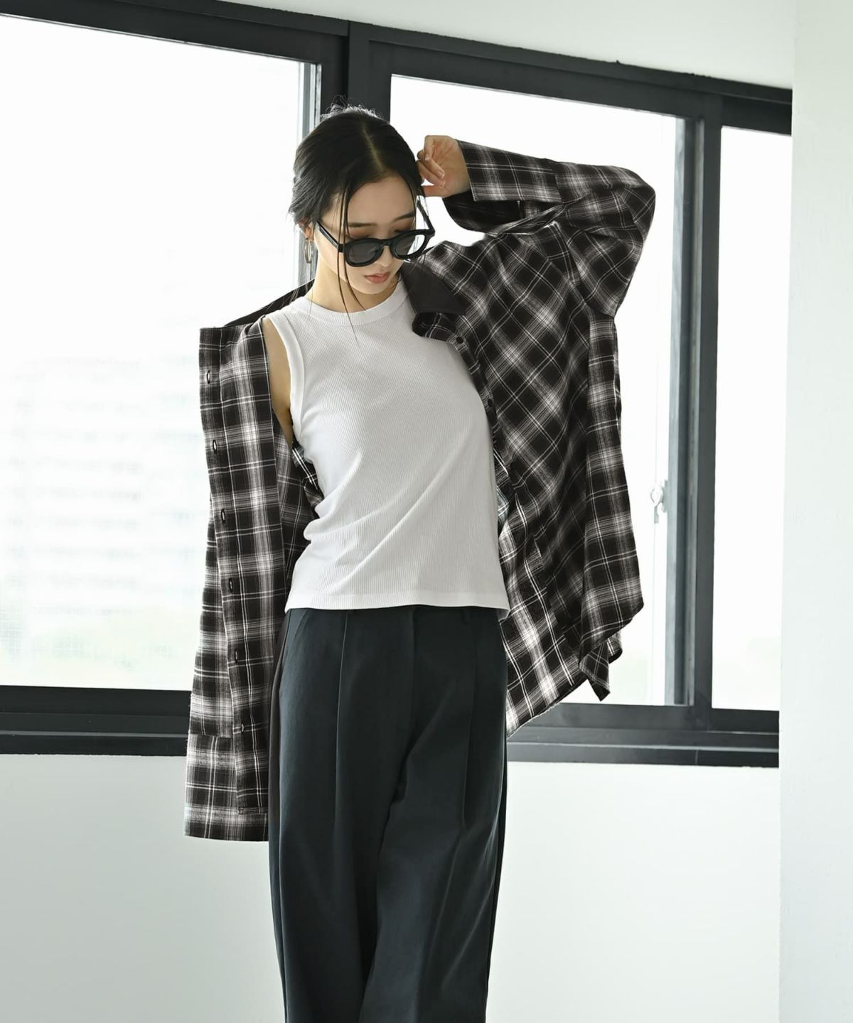 着用イメージ 170cm ブラック