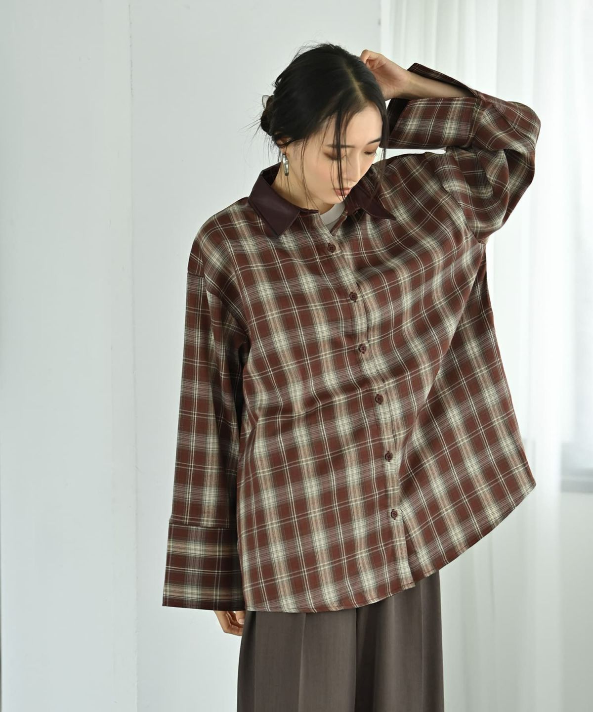 着用イメージ 170cm レッド