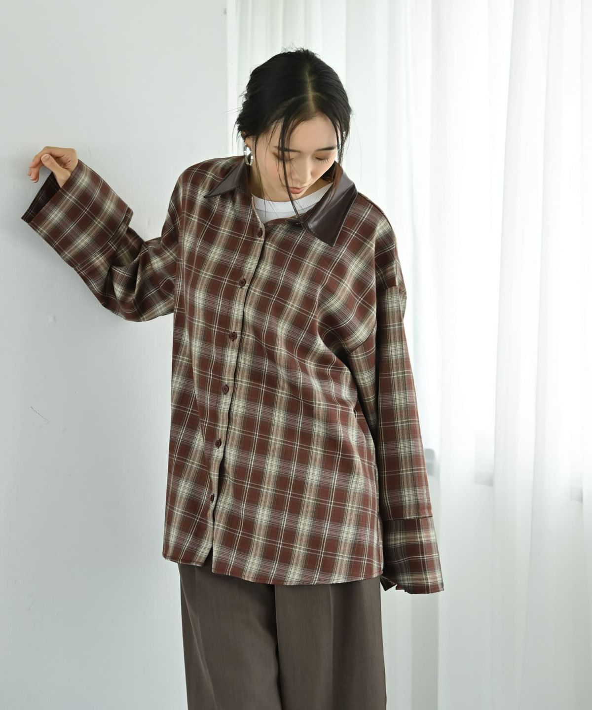 着用イメージ 170cm レッド