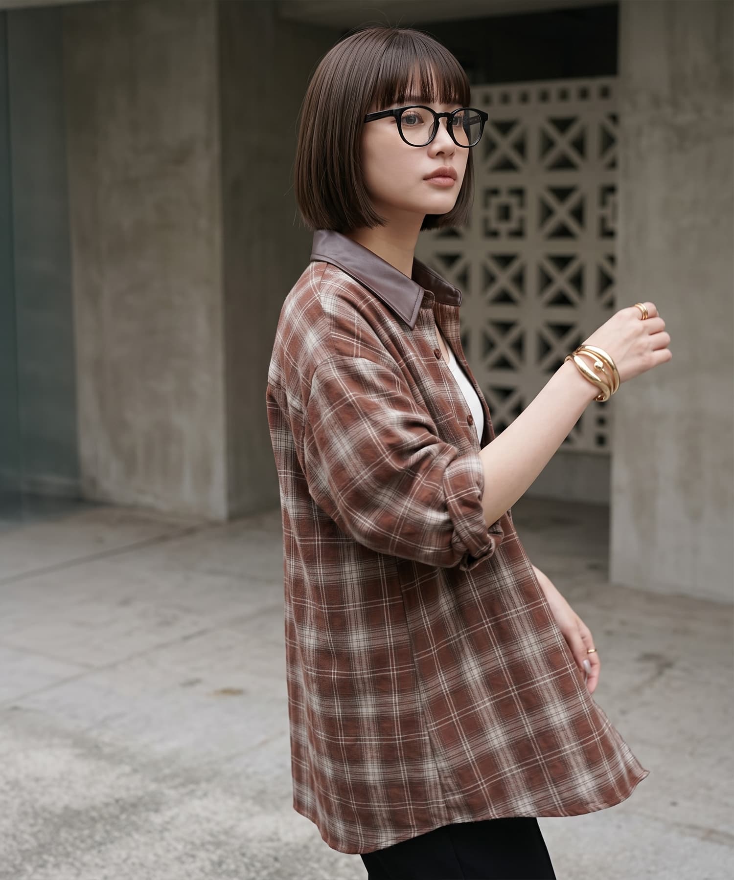 着用イメージ 170cm レッド