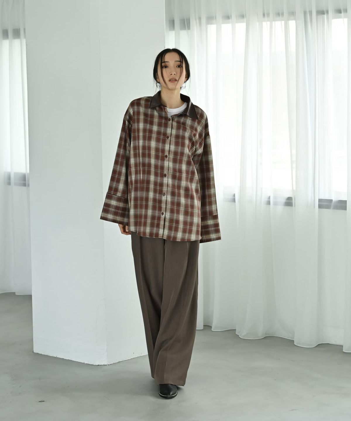 着用イメージ 170cm レッド