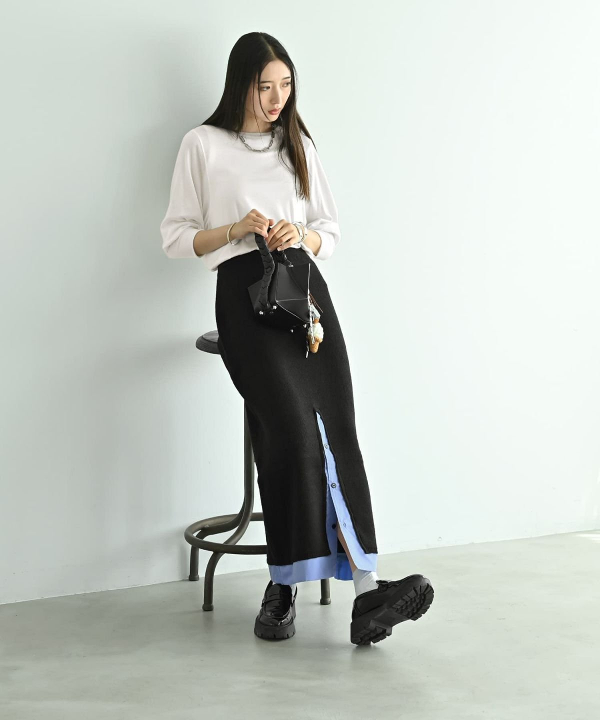 着用イメージ 170cm ブラック