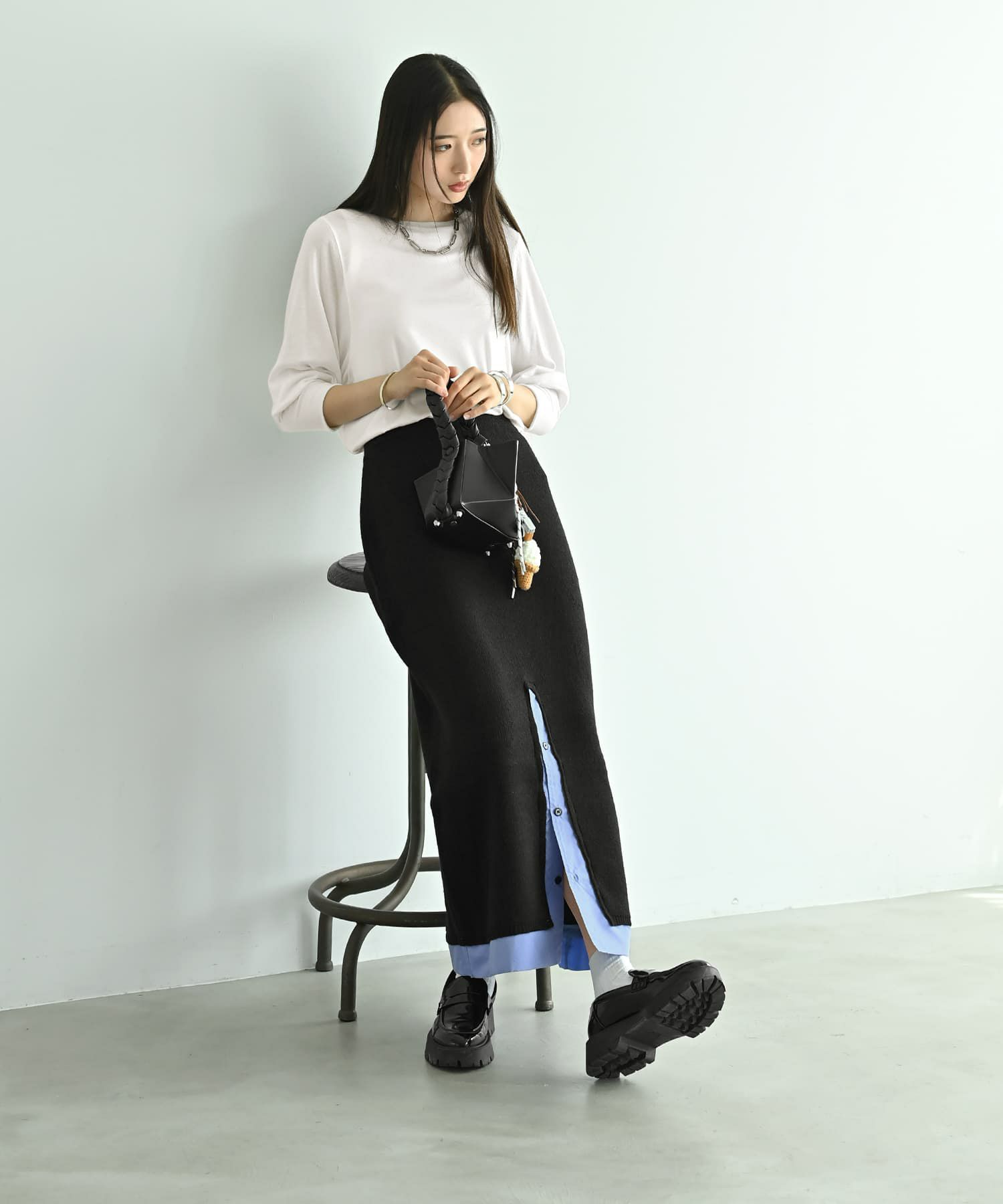 着用イメージ 170cm ブラック