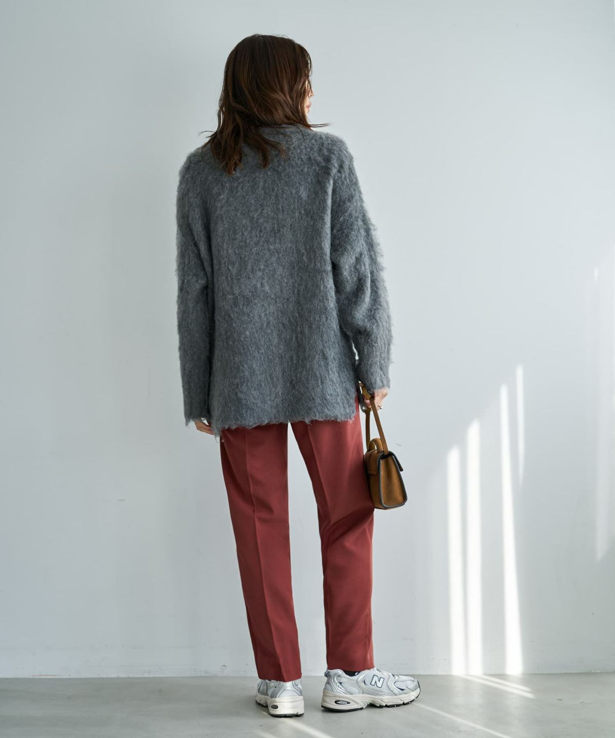 着用イメージ 166cm ダークグレー