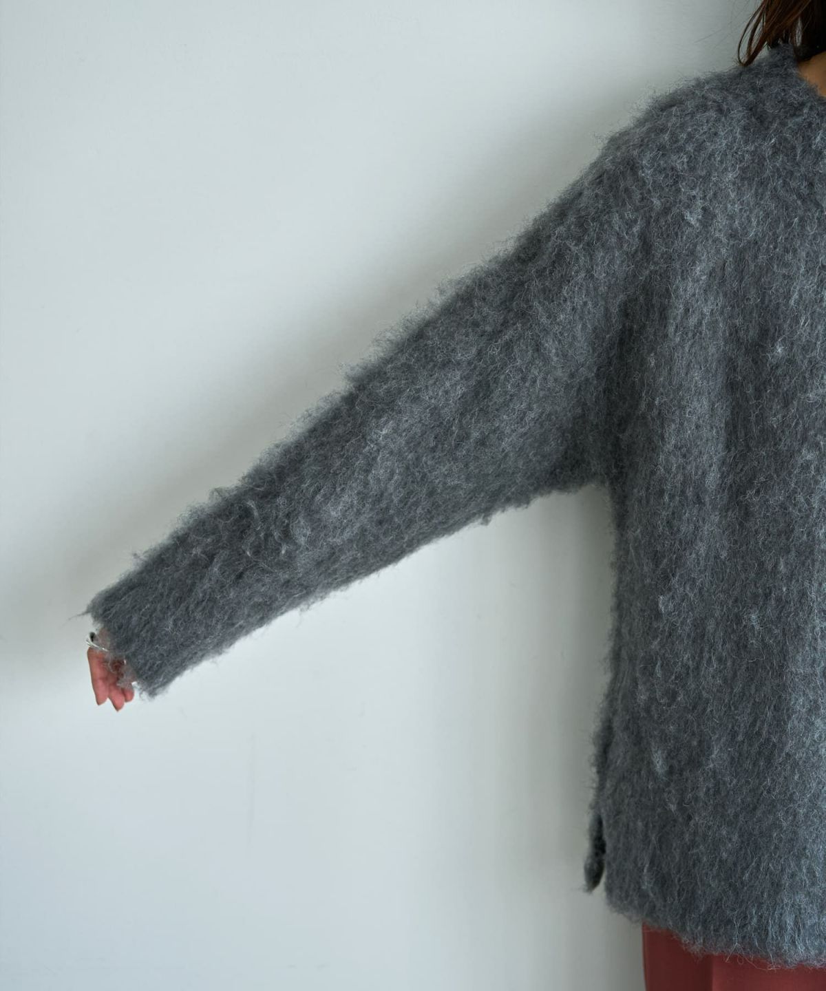 着用イメージ 166cm ダークグレー