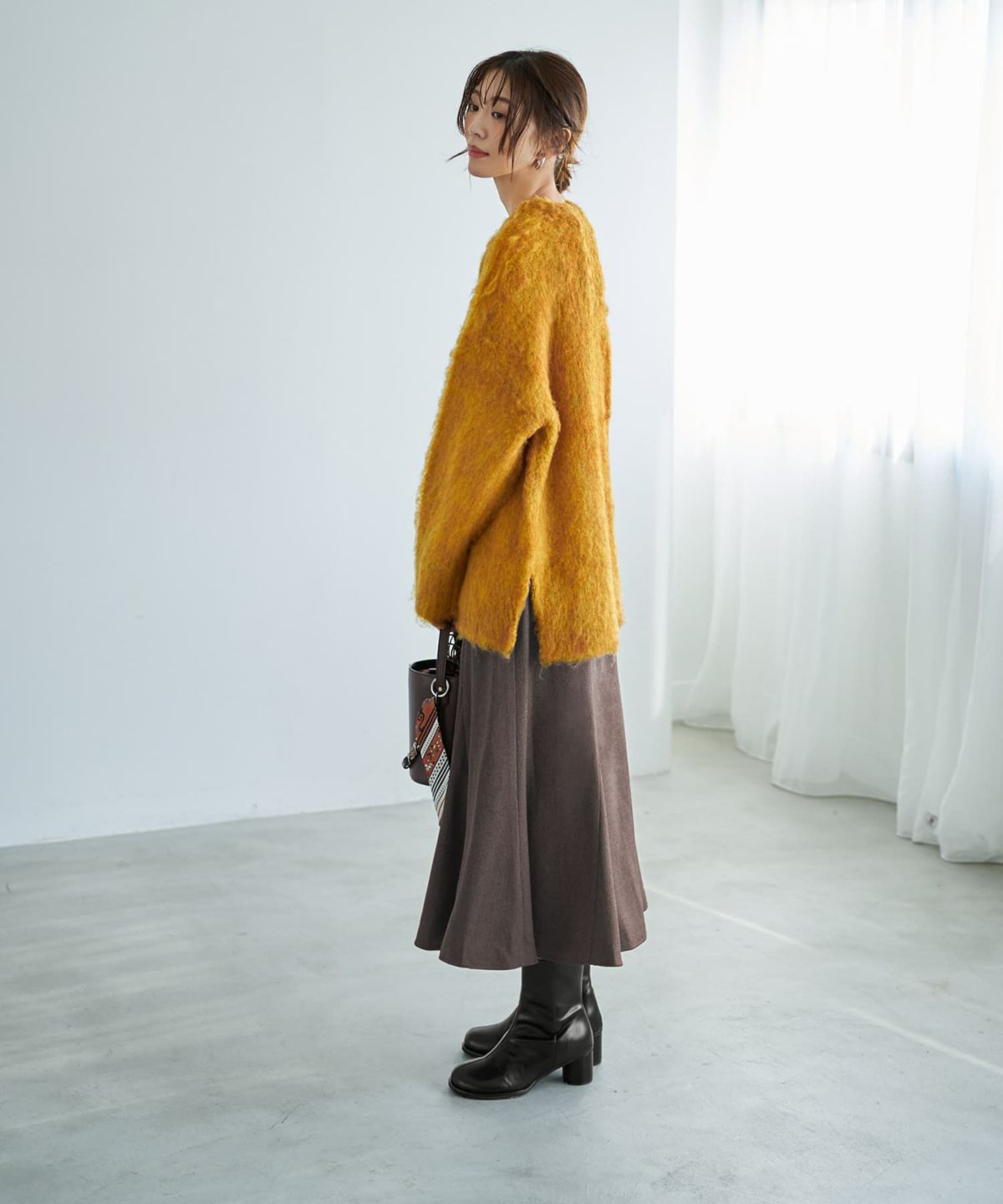 着用イメージ 166cm マンゴー