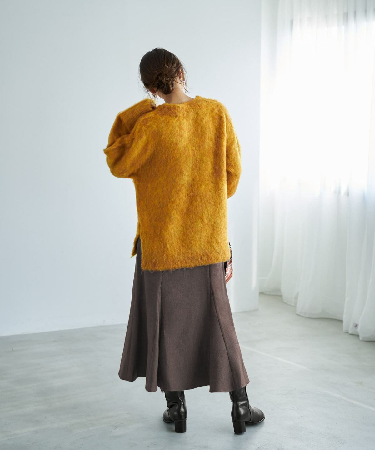 着用イメージ 166cm マンゴー