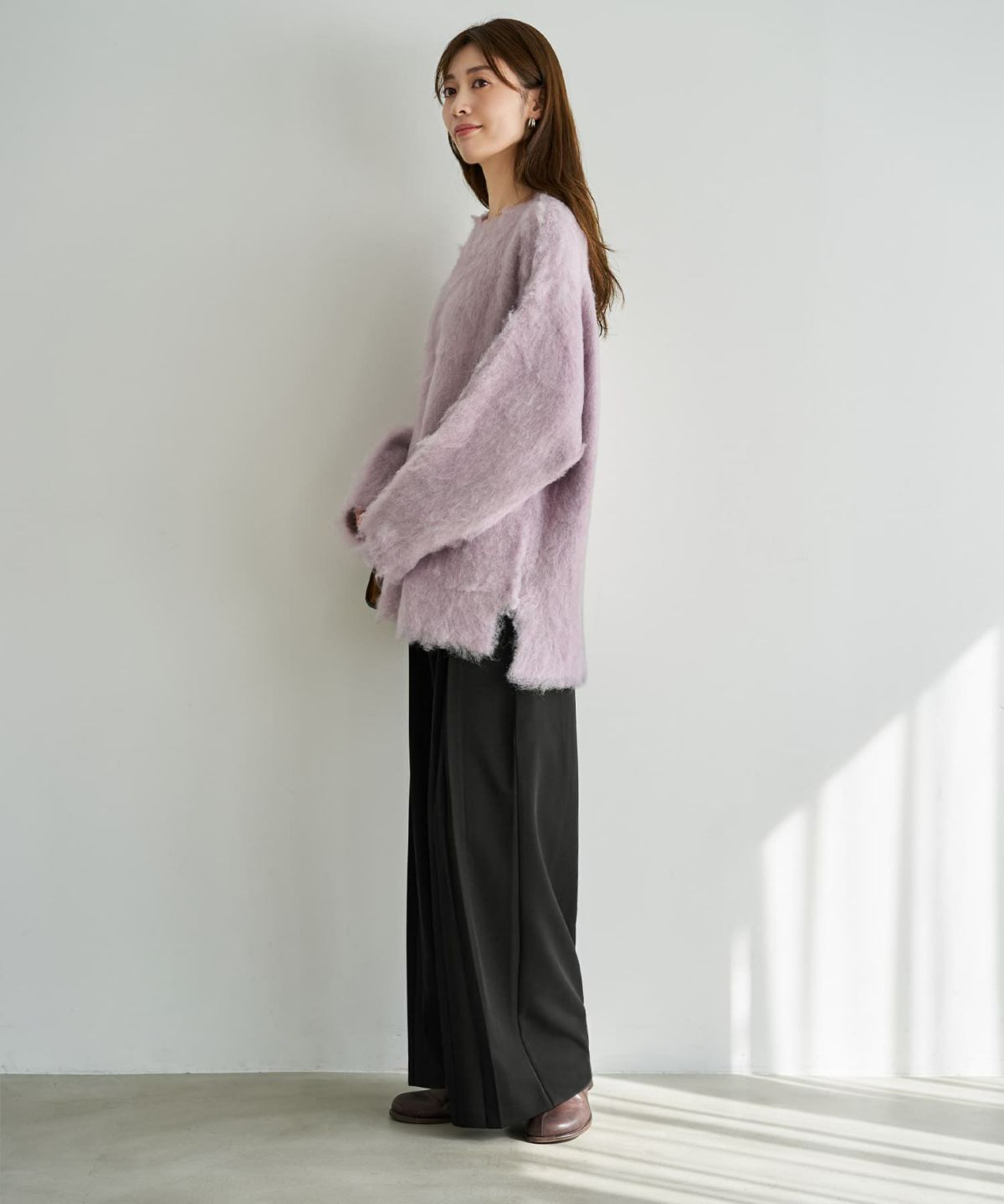 着用イメージ 166cm ピンク