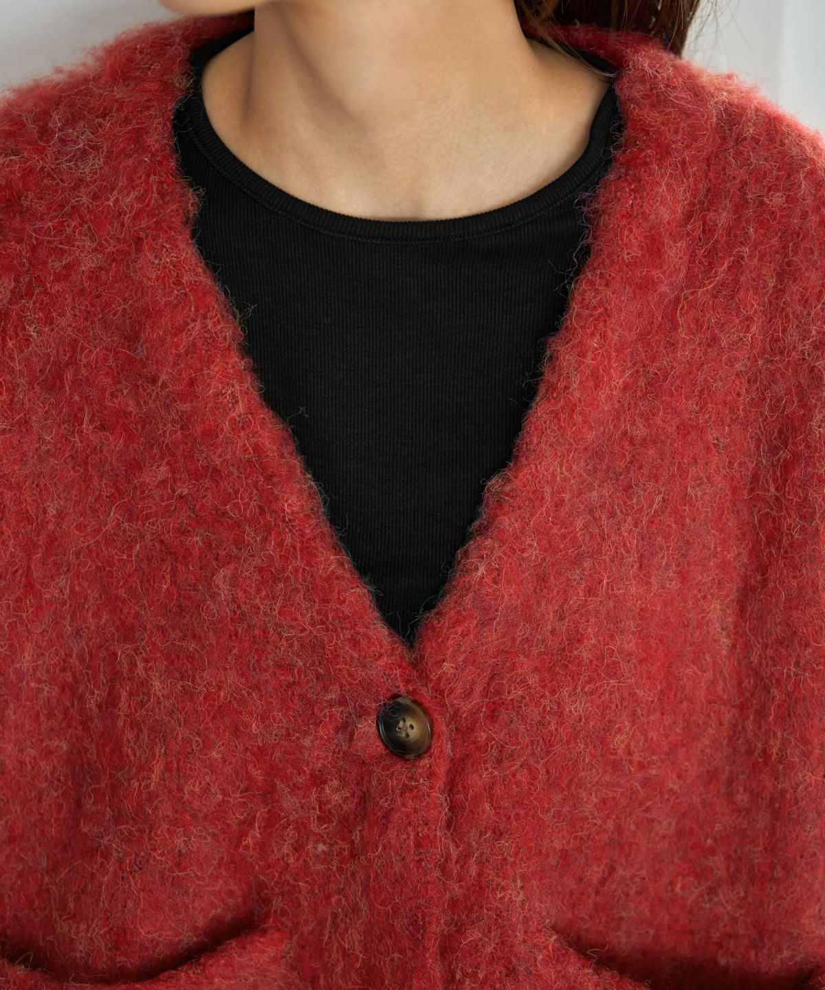 着用イメージ 166cm レッド