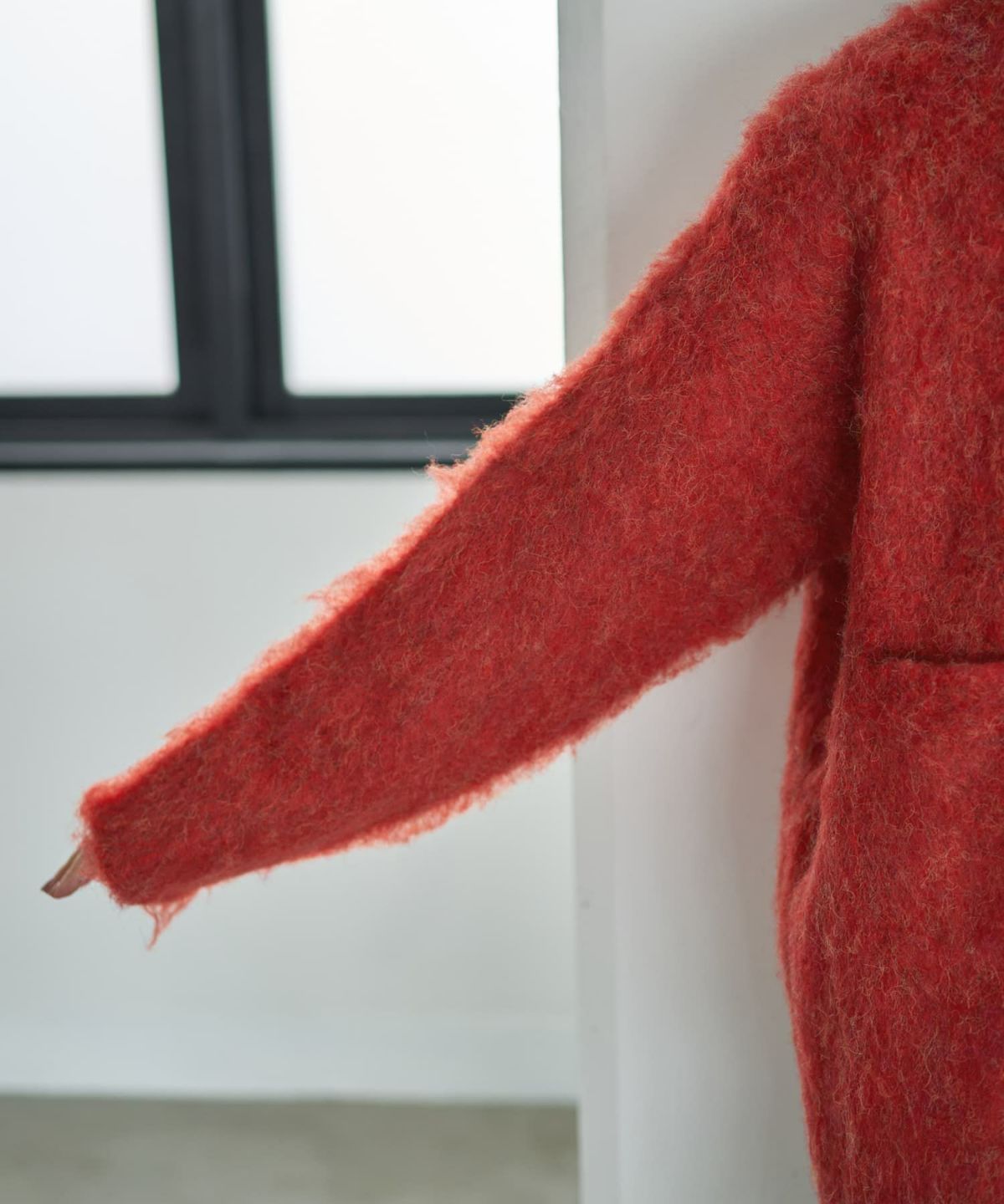 着用イメージ 166cm レッド