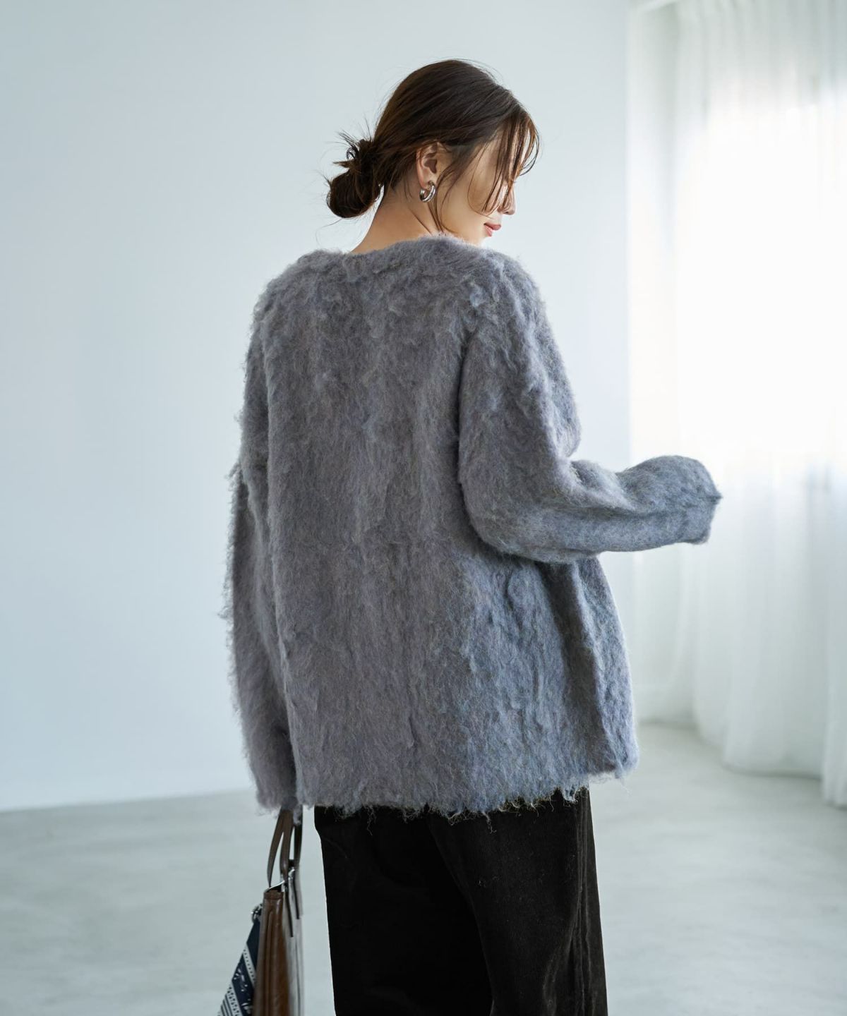 着用イメージ 166cm グレー