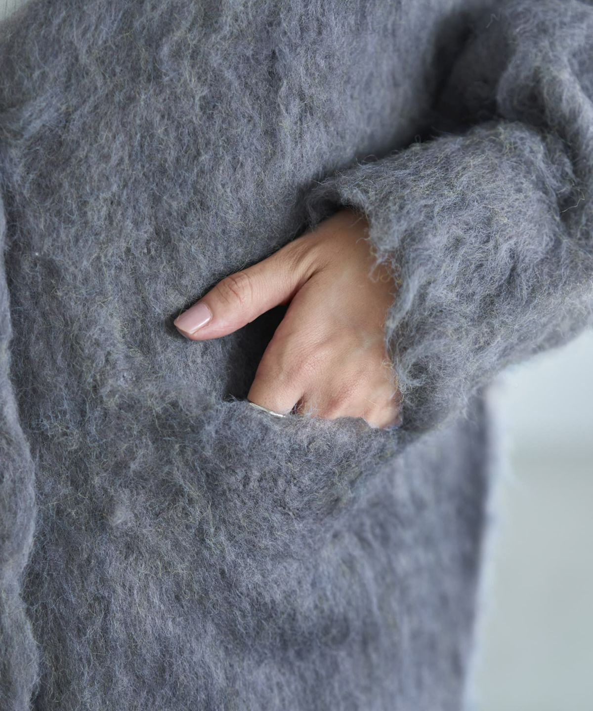 着用イメージ 166cm グレー