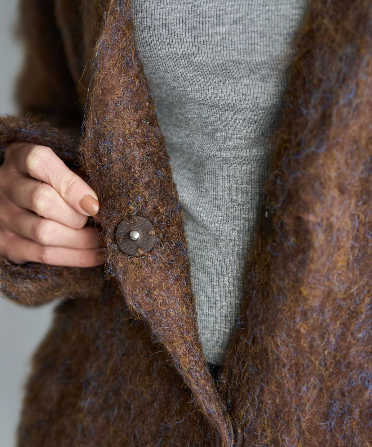 着用イメージ 167cm ブラウン