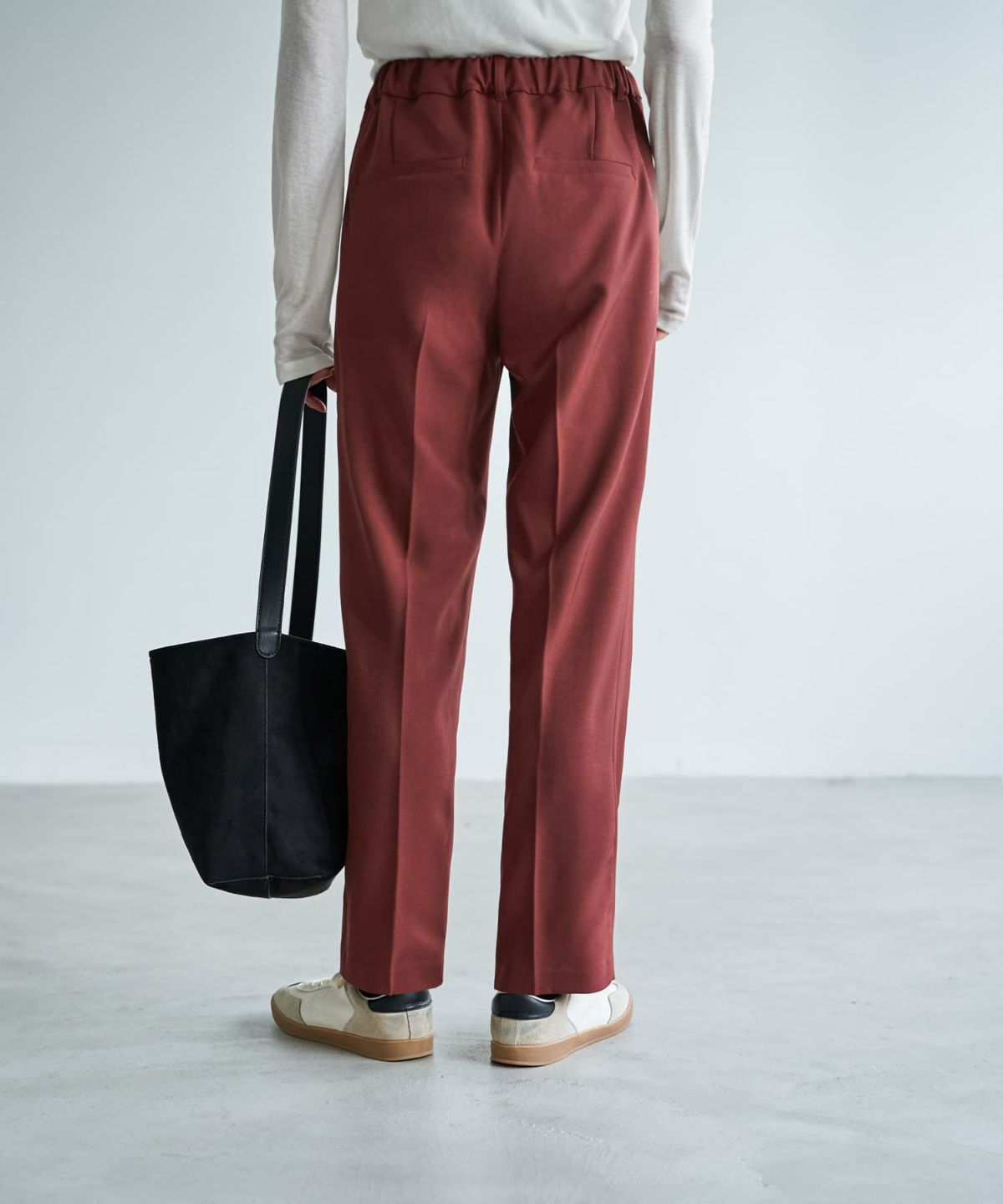 着用イメージ 167cm バーガンディ Sサイズ