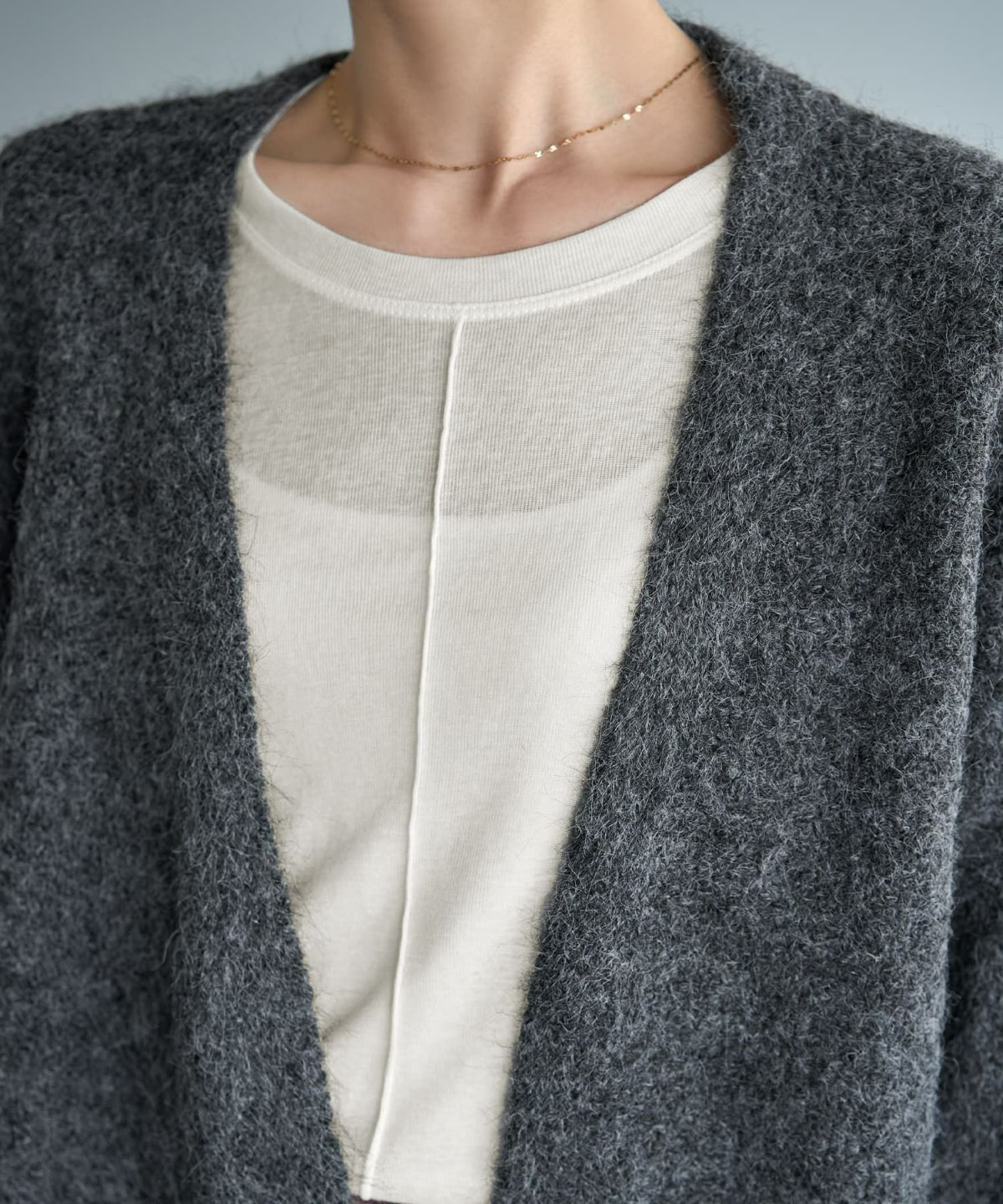 着用イメージ 167cm チャコール