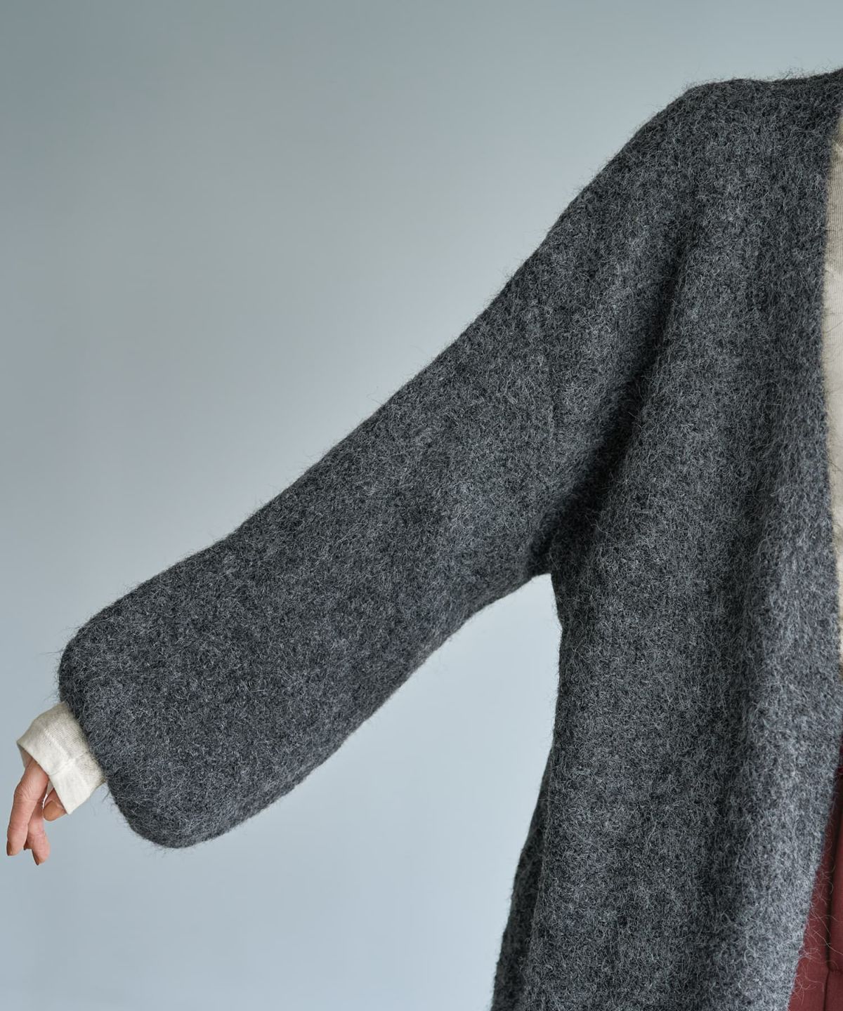 着用イメージ 167cm チャコール