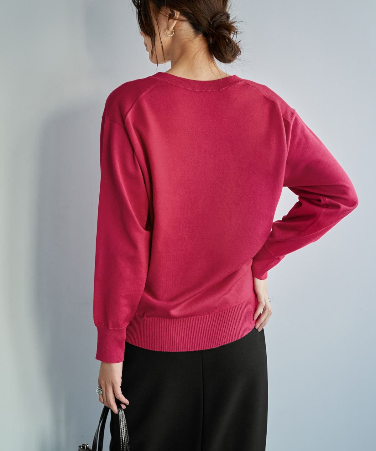 着用イメージ 166cm マゼンタ