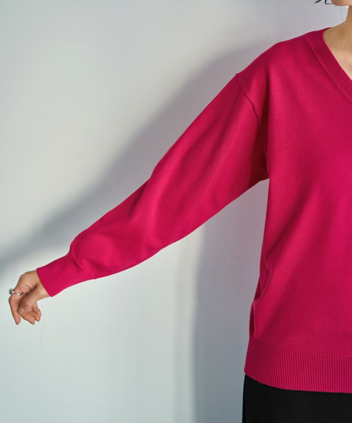 着用イメージ 166cm マゼンタ