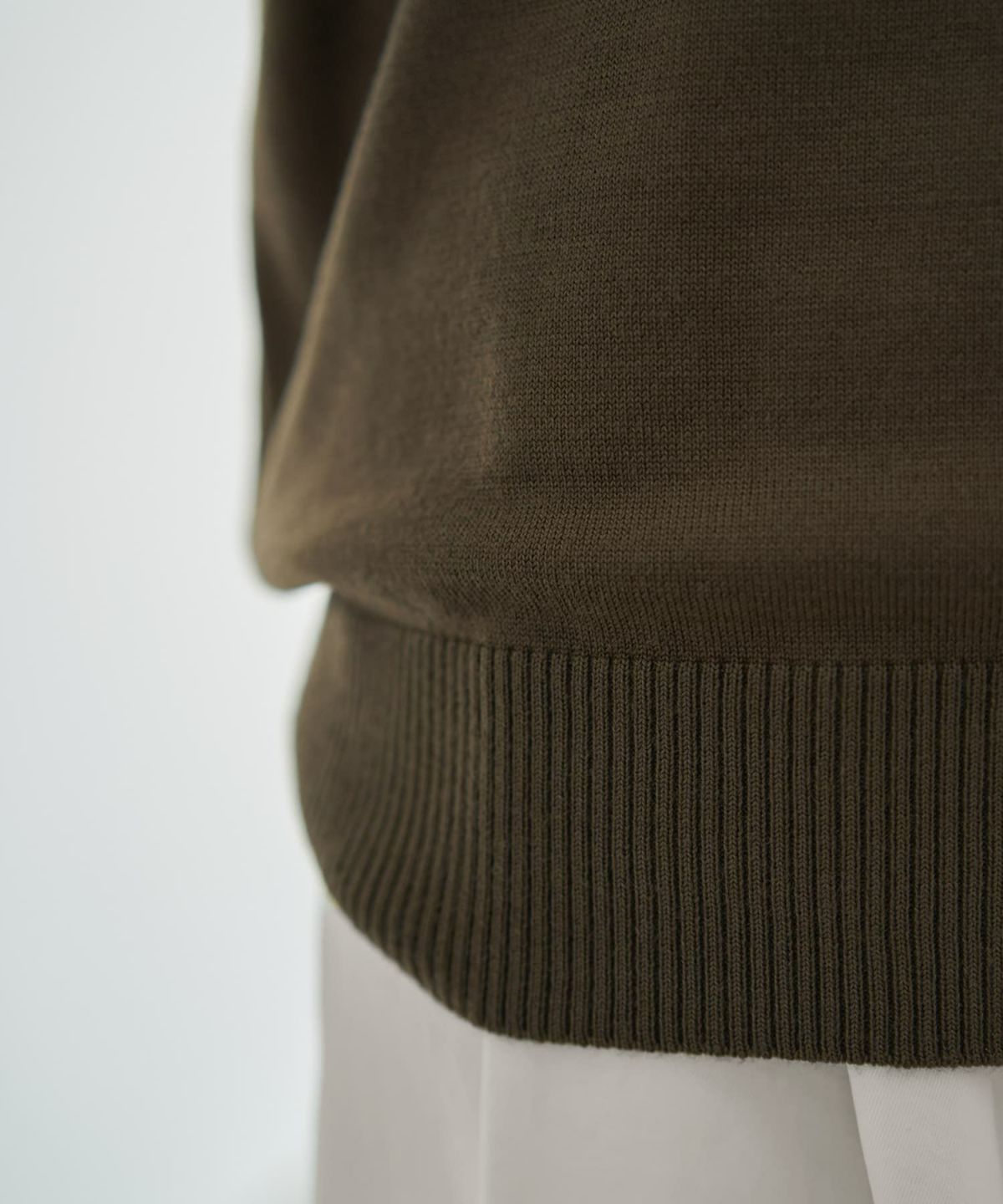 着用イメージ 166cm カーキ