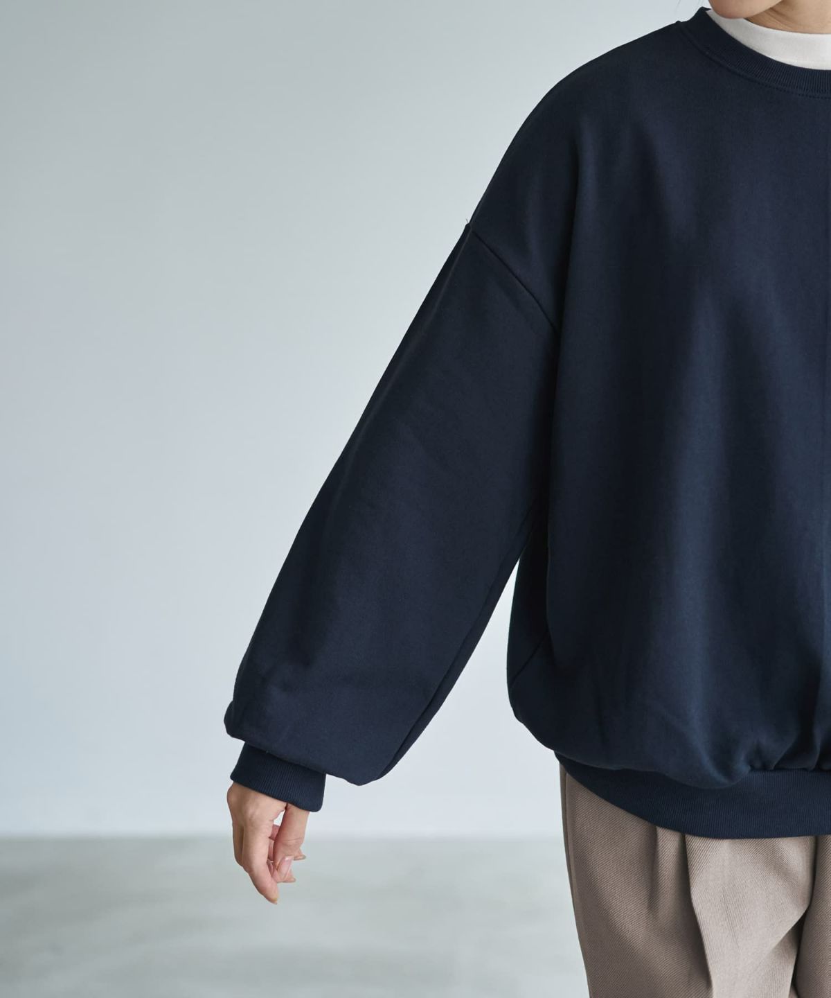 着用イメージ 166cm ネイビー