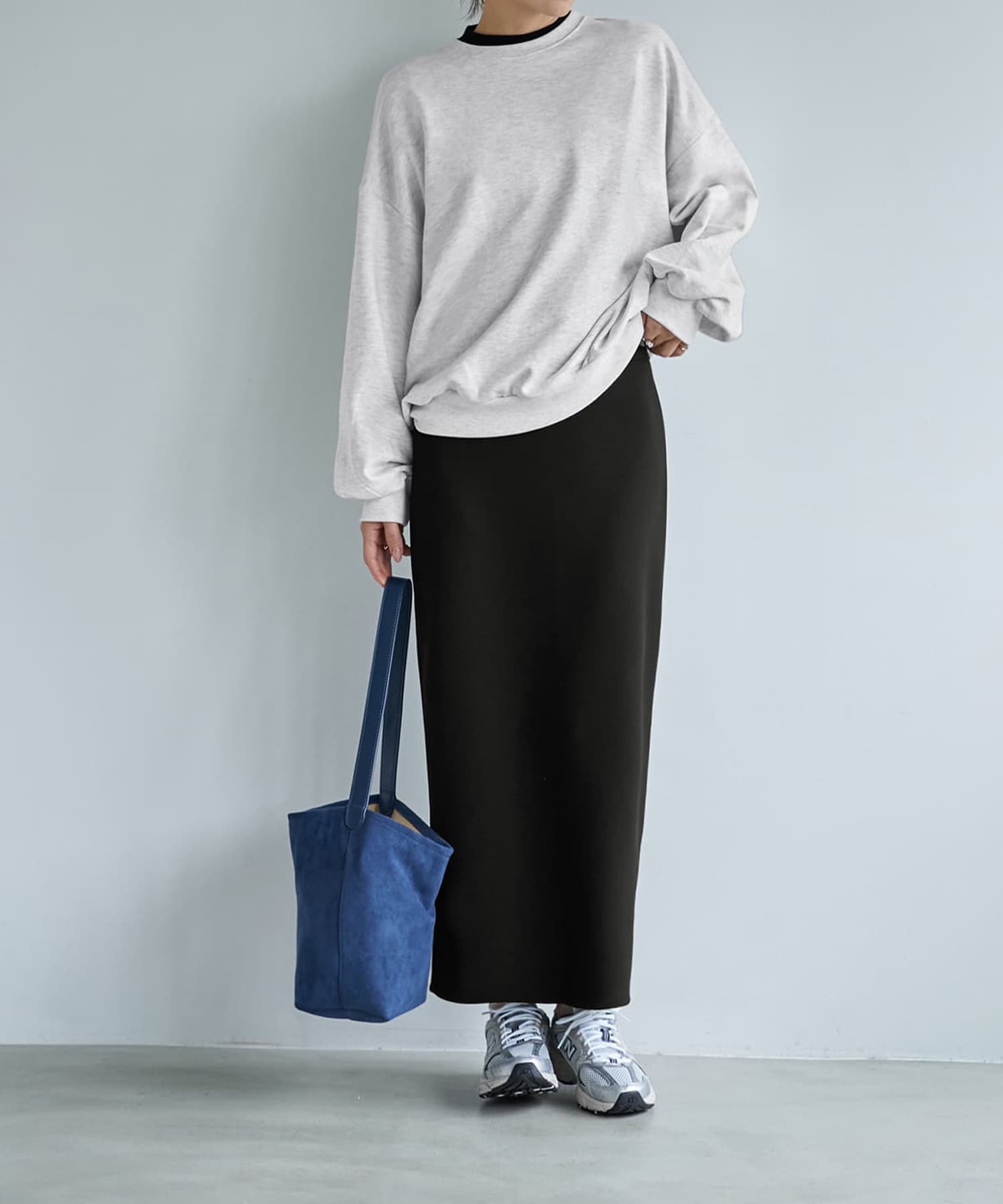 着用イメージ 166cm ネイビー