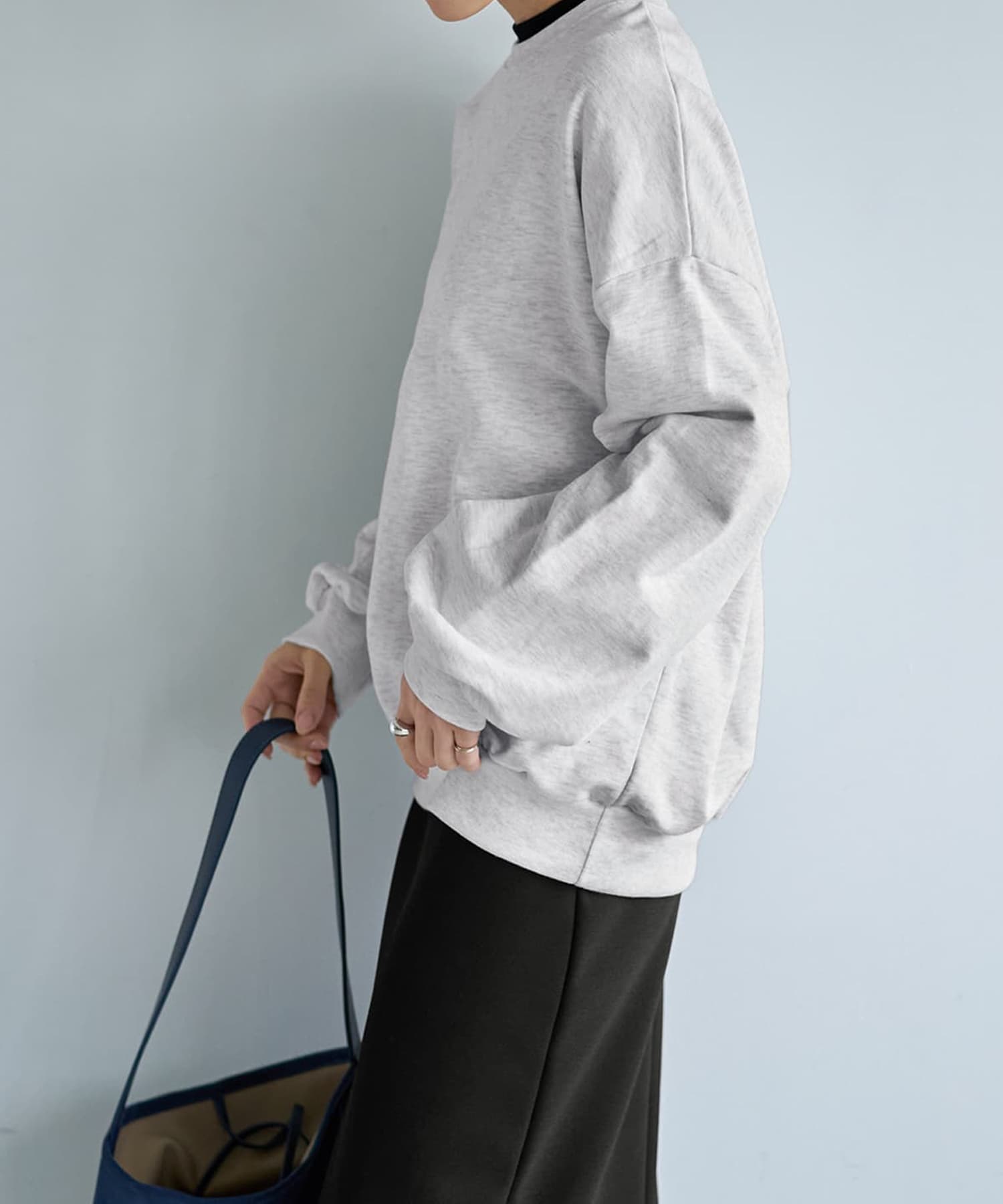 着用イメージ 166cm ネイビー