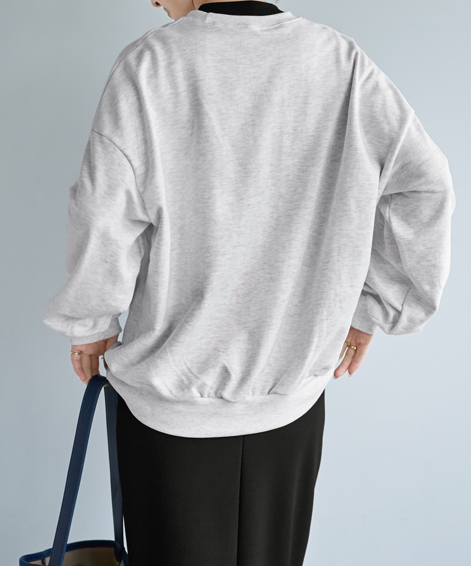 着用イメージ 166cm ネイビー