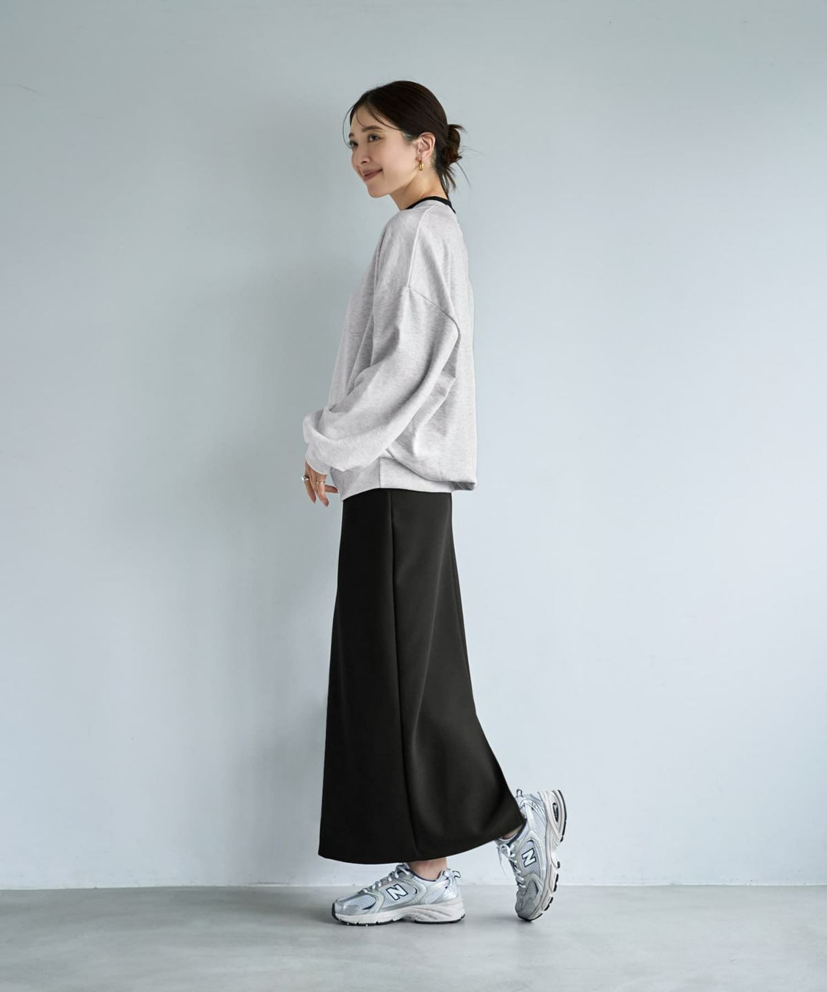 着用イメージ 166cm マーブル