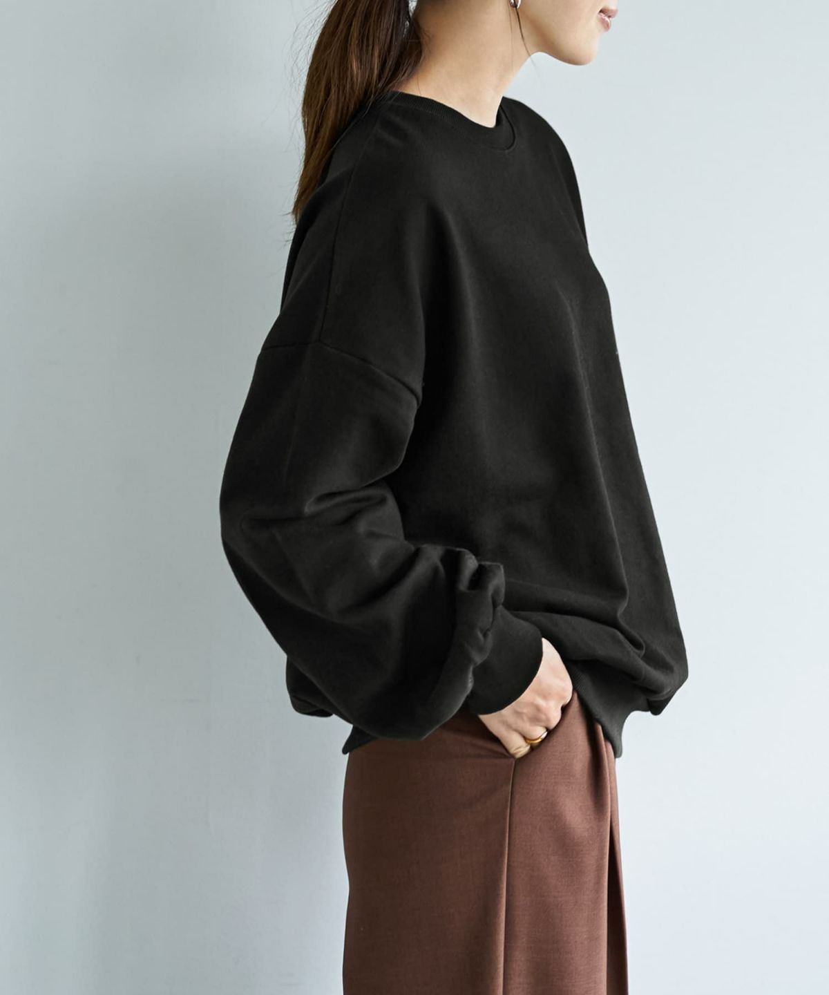 着用イメージ 166cm ブラック