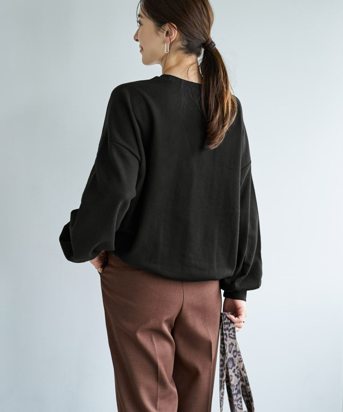 着用イメージ 166cm ブラック