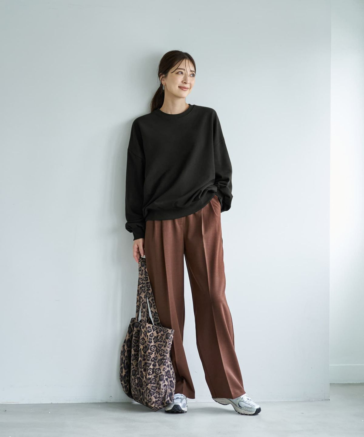 着用イメージ 166cm ブラック