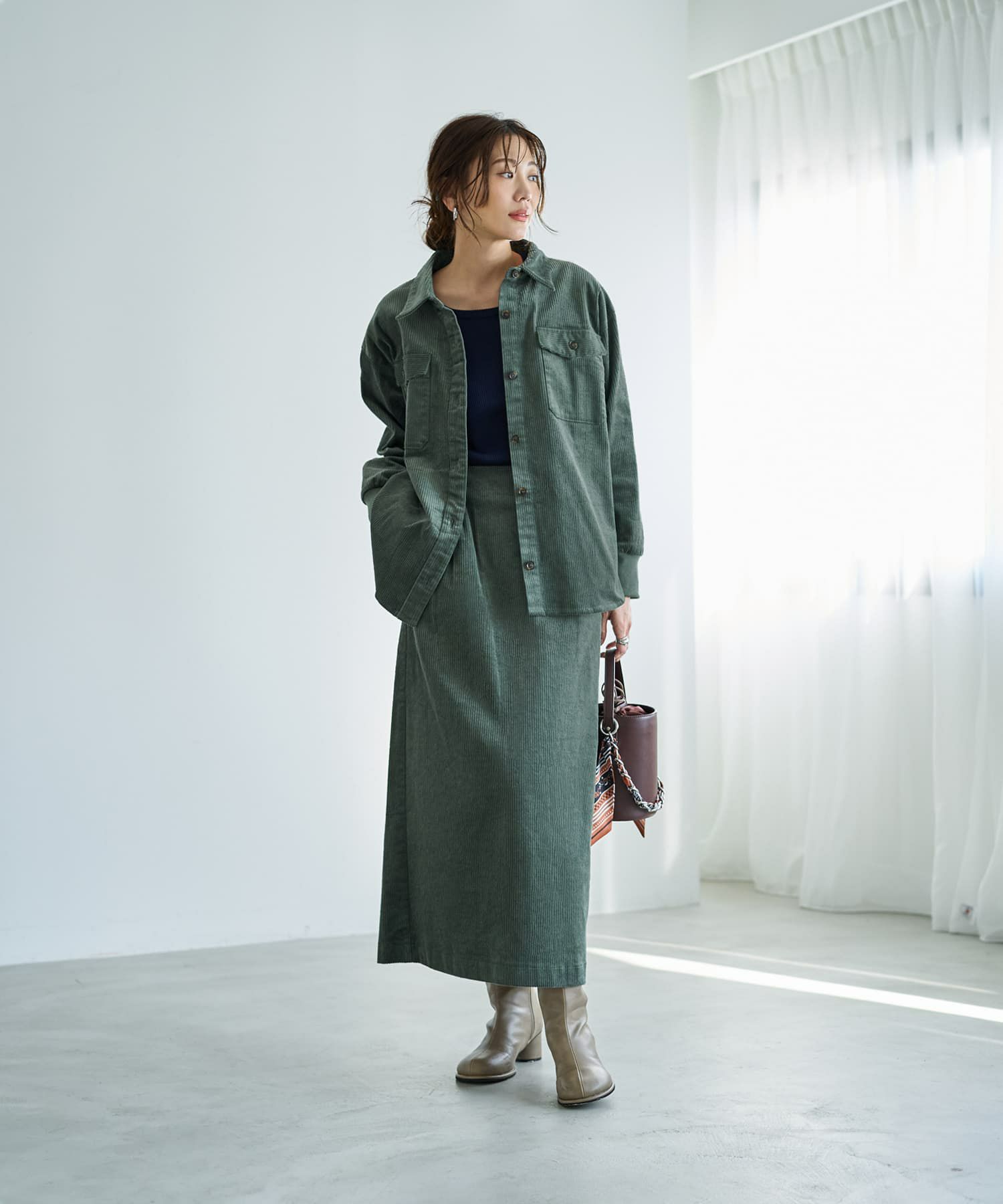 セットアップ対応】コーデュロイシャツジャケット | おしゃれな大人