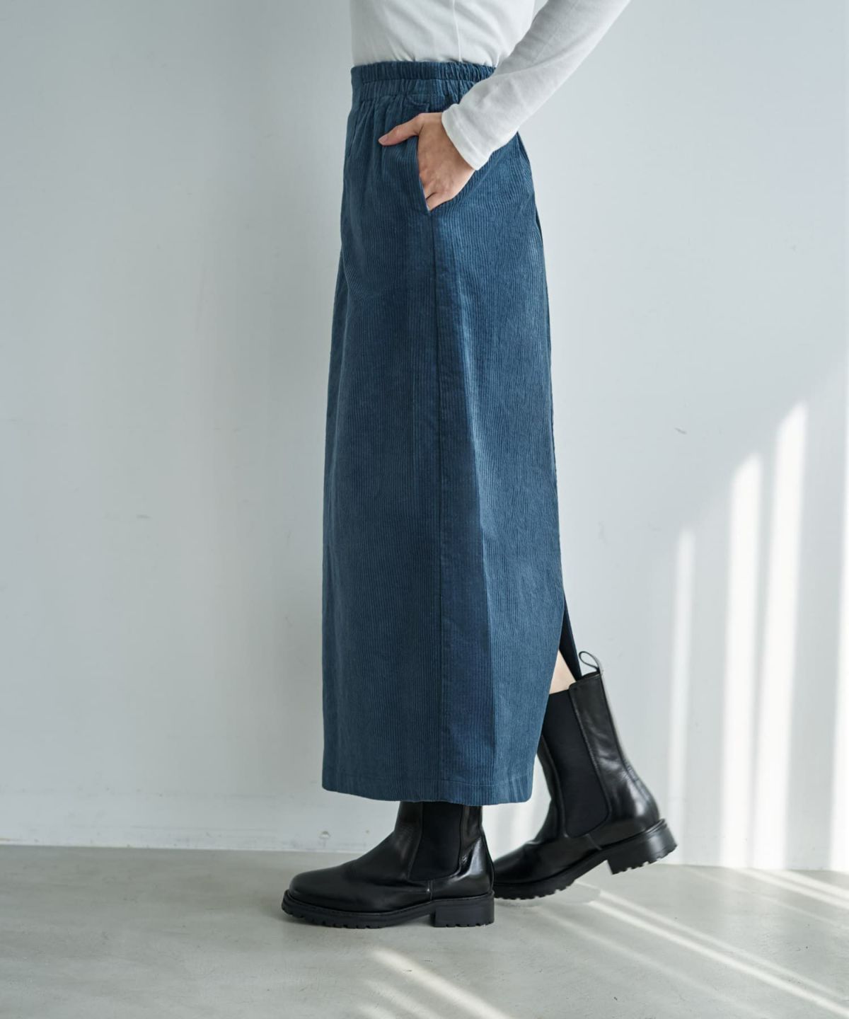 着用イメージ 166cm ブルー