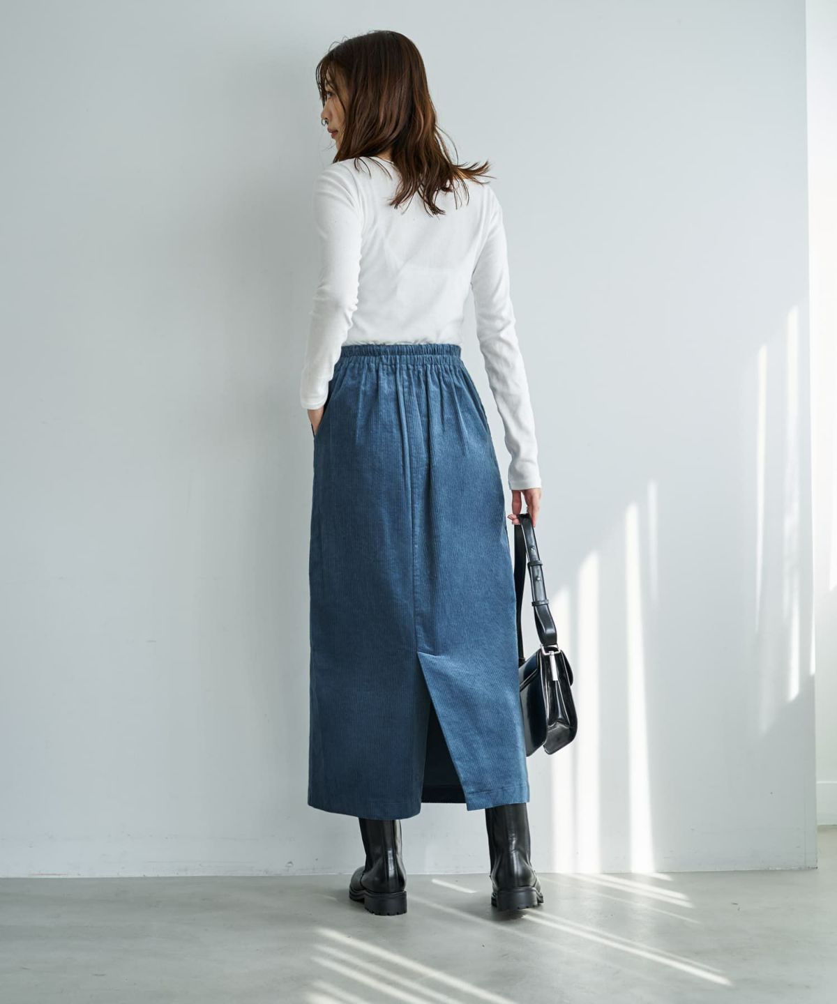 着用イメージ 166cm ブルー