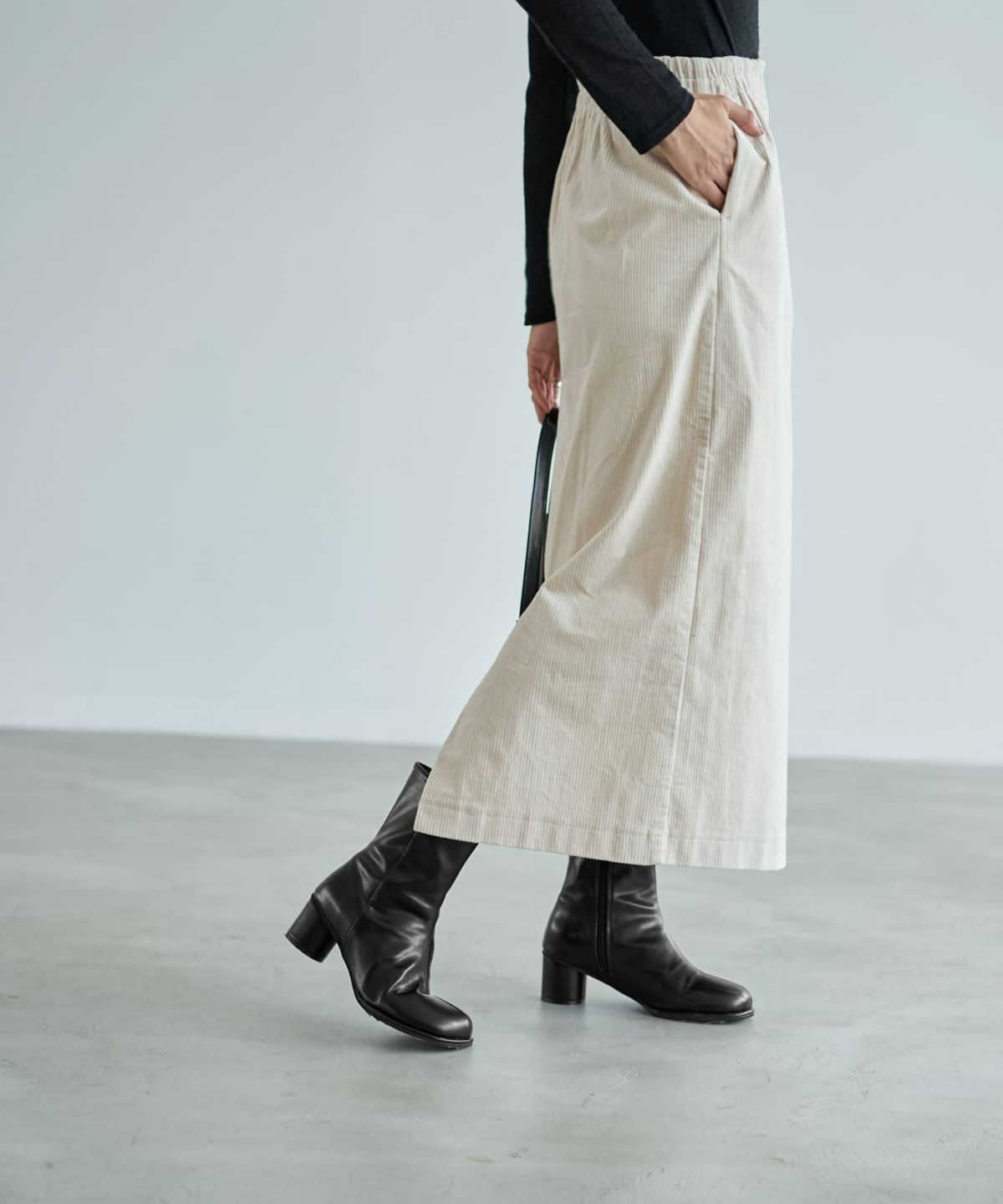 着用イメージ 166cm エクリュ