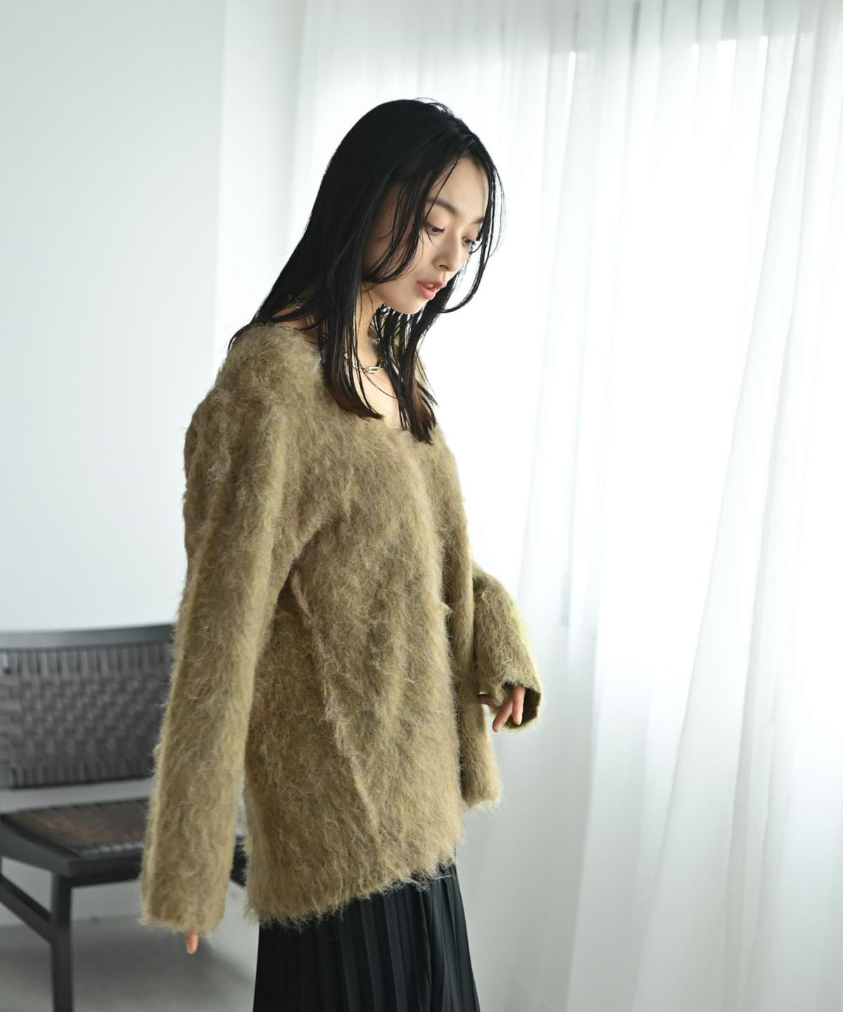 着用イメージ 167cm イエロー