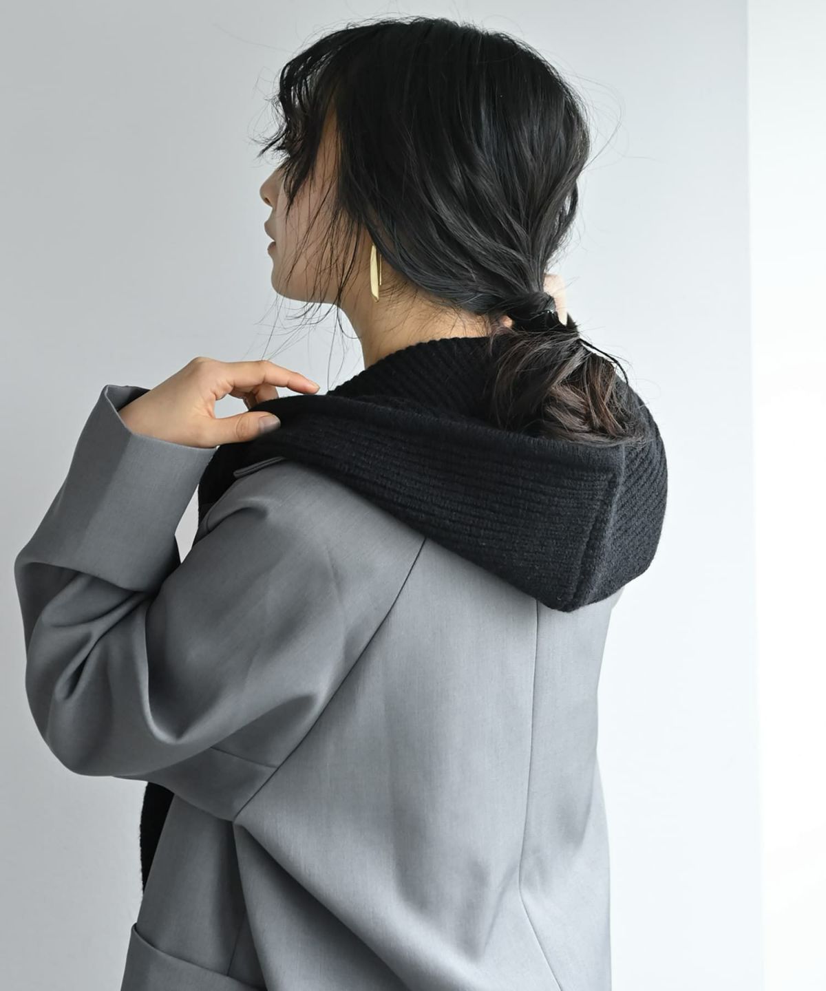 着用イメージ 167cm ブラック