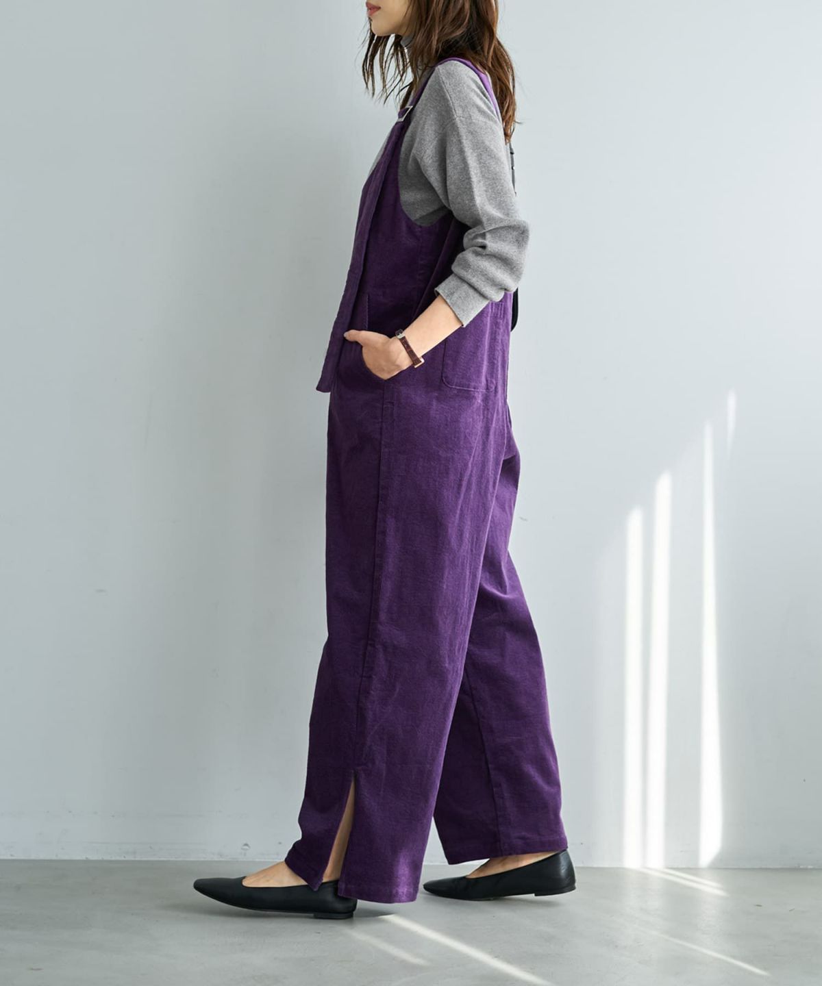 着用イメージ 166cm パープル 02サイズ