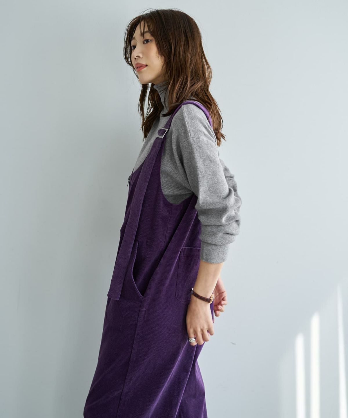 着用イメージ 166cm パープル 02サイズ