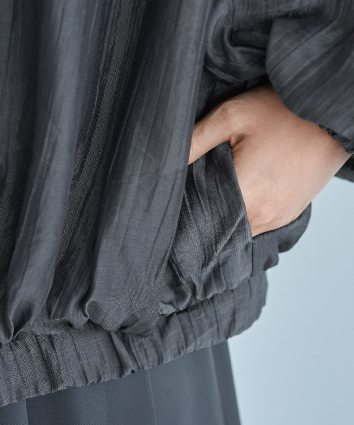 着用イメージ 166cm ダークグレー