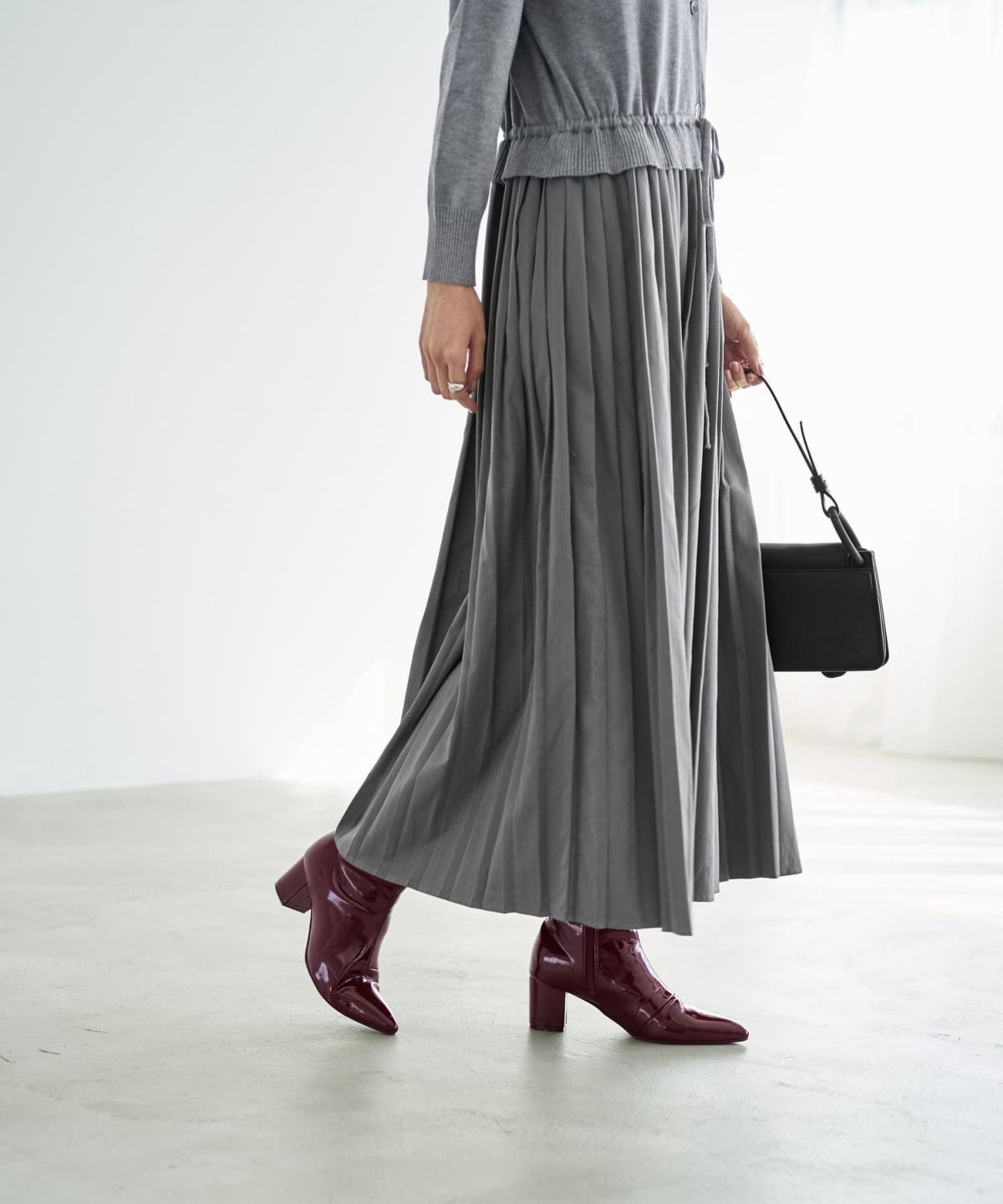 着用イメージ 166cm グレー