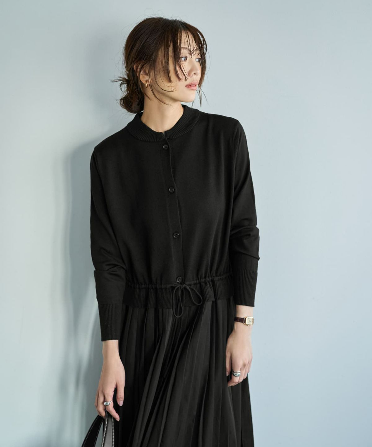 着用イメージ 166cm ブラック